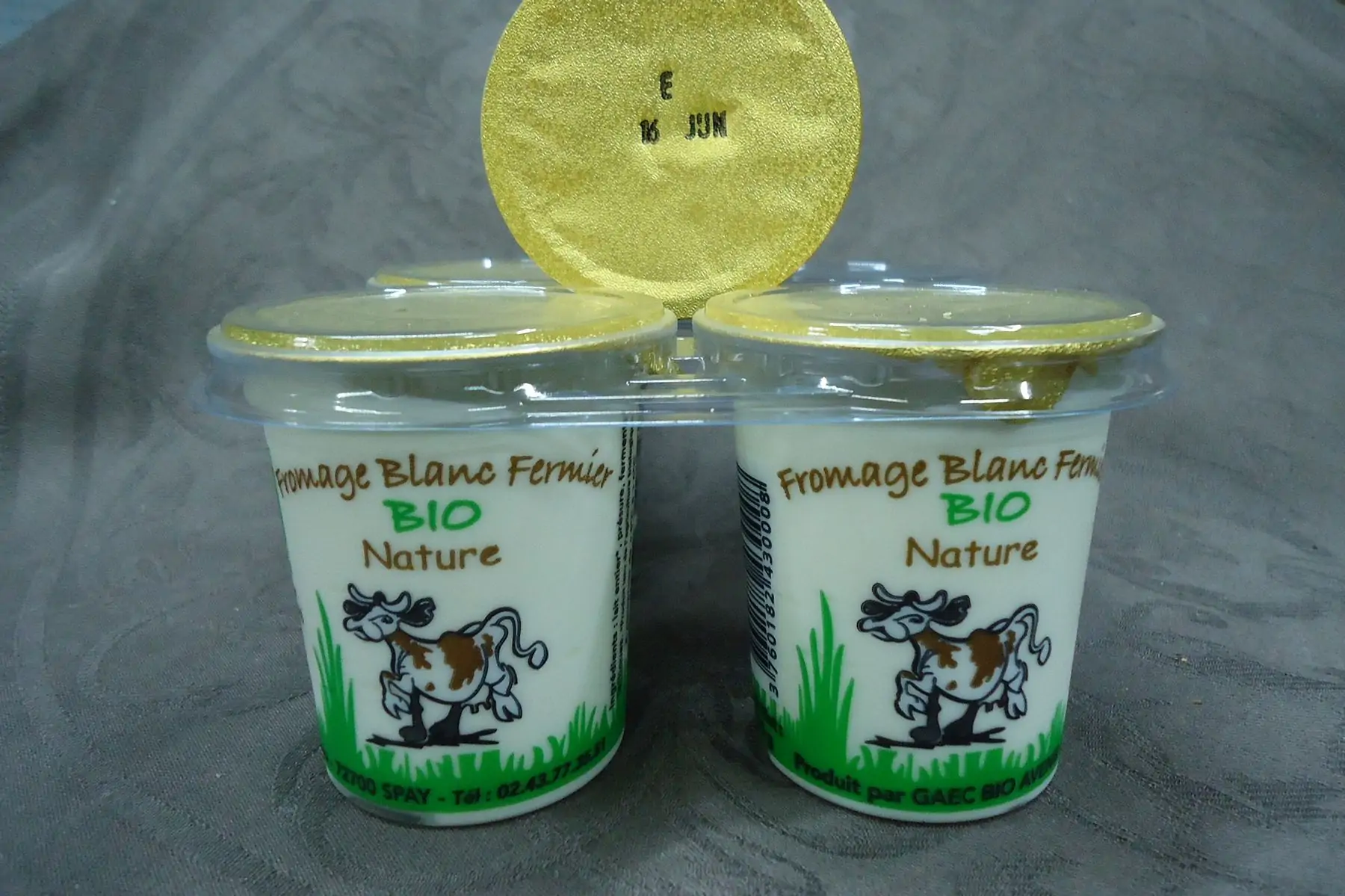 fromage blanc fermier bio nature