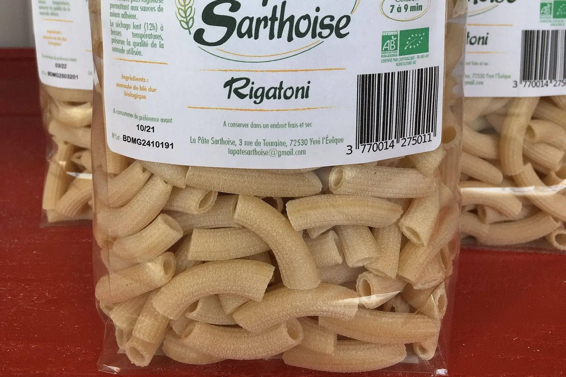 rigatoni blé dur blanc 500g