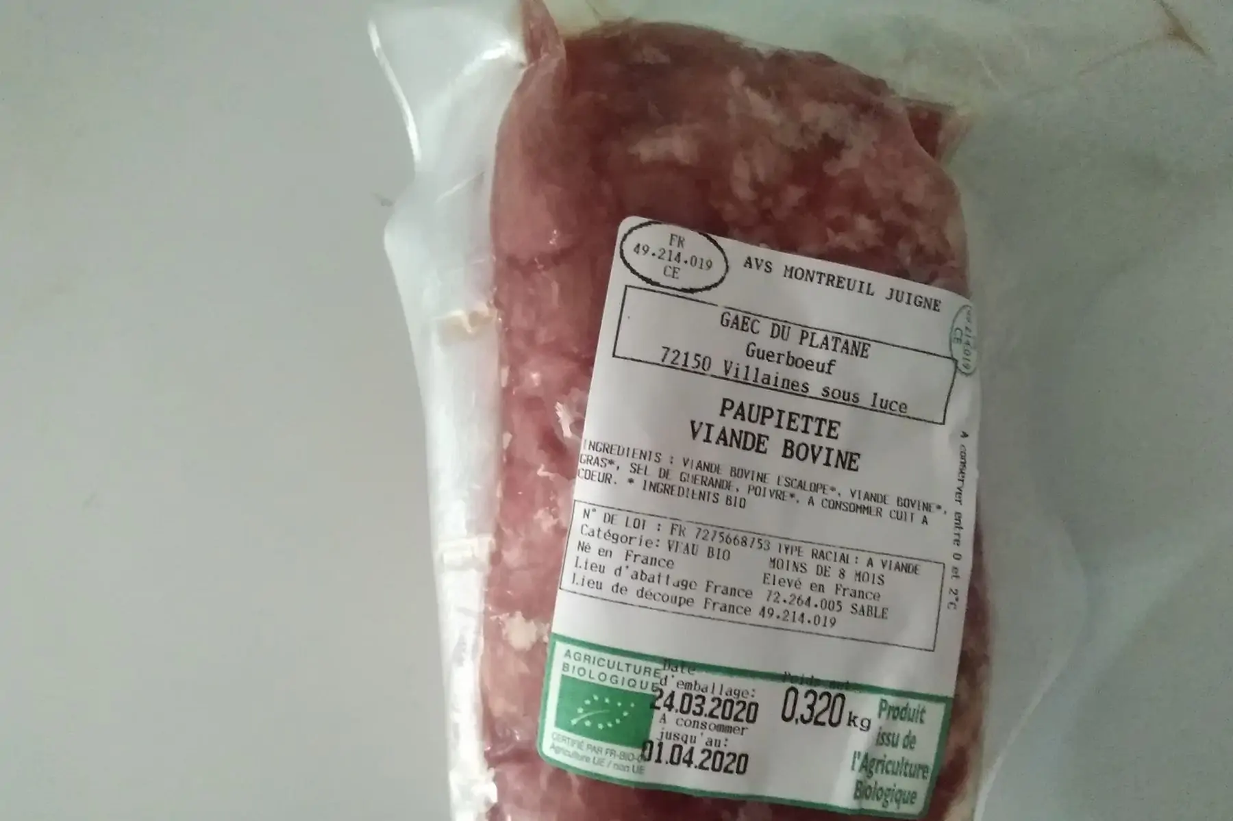 paupiette de veau ab