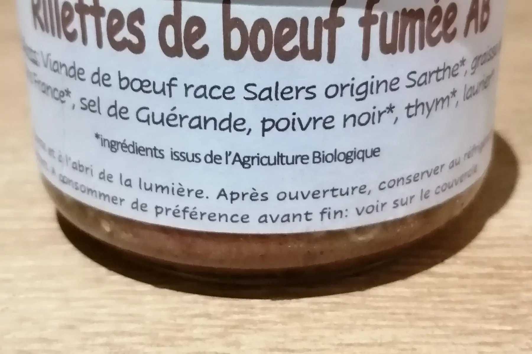 rillettes de boeuf fumée ab