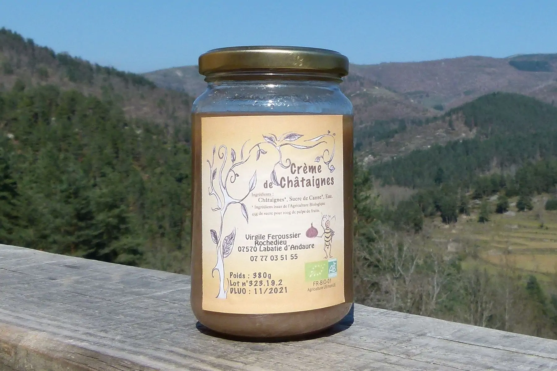 crème de châtaignes bio au chocolat