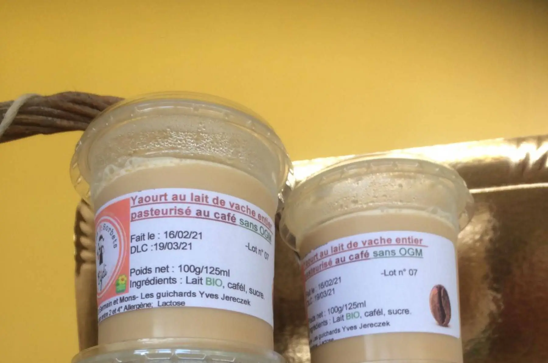 yaourts au café