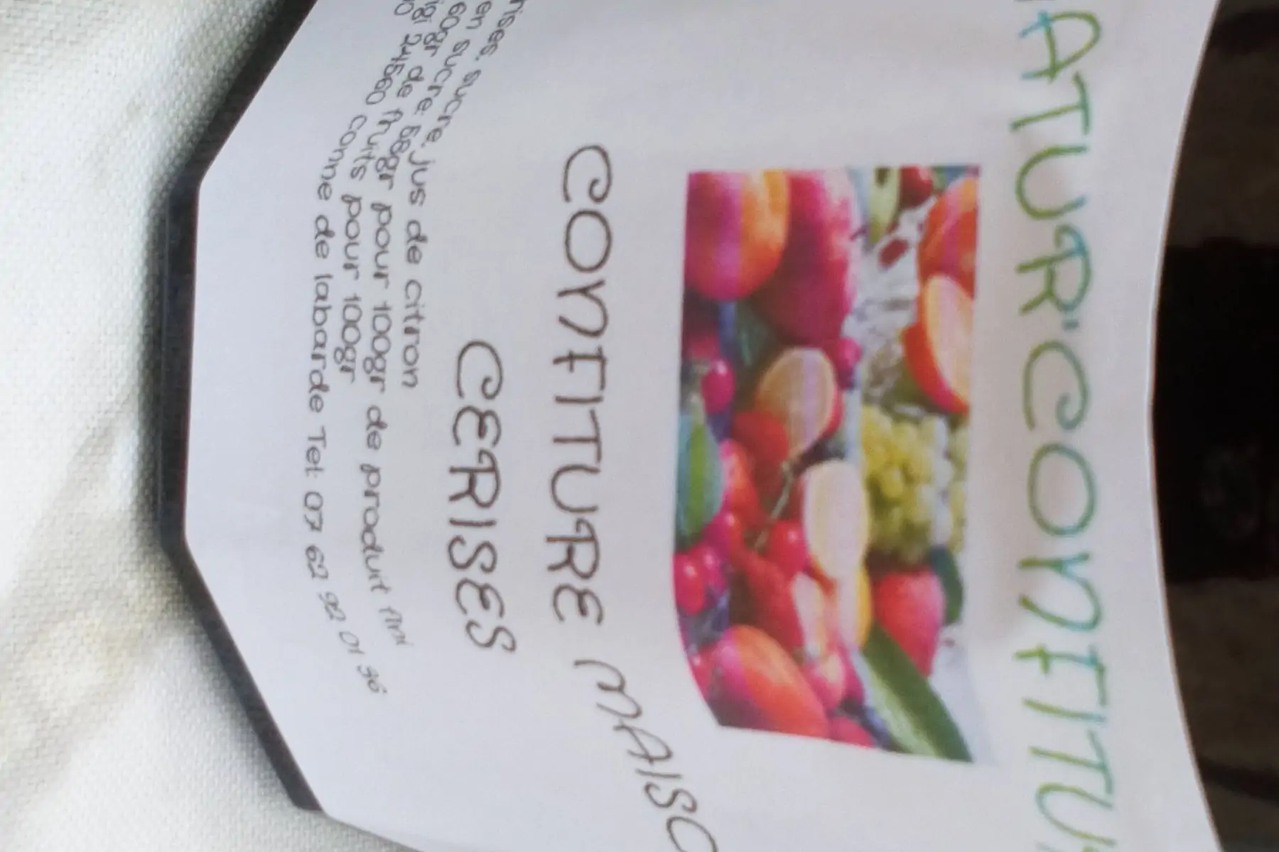 confiture de cerises