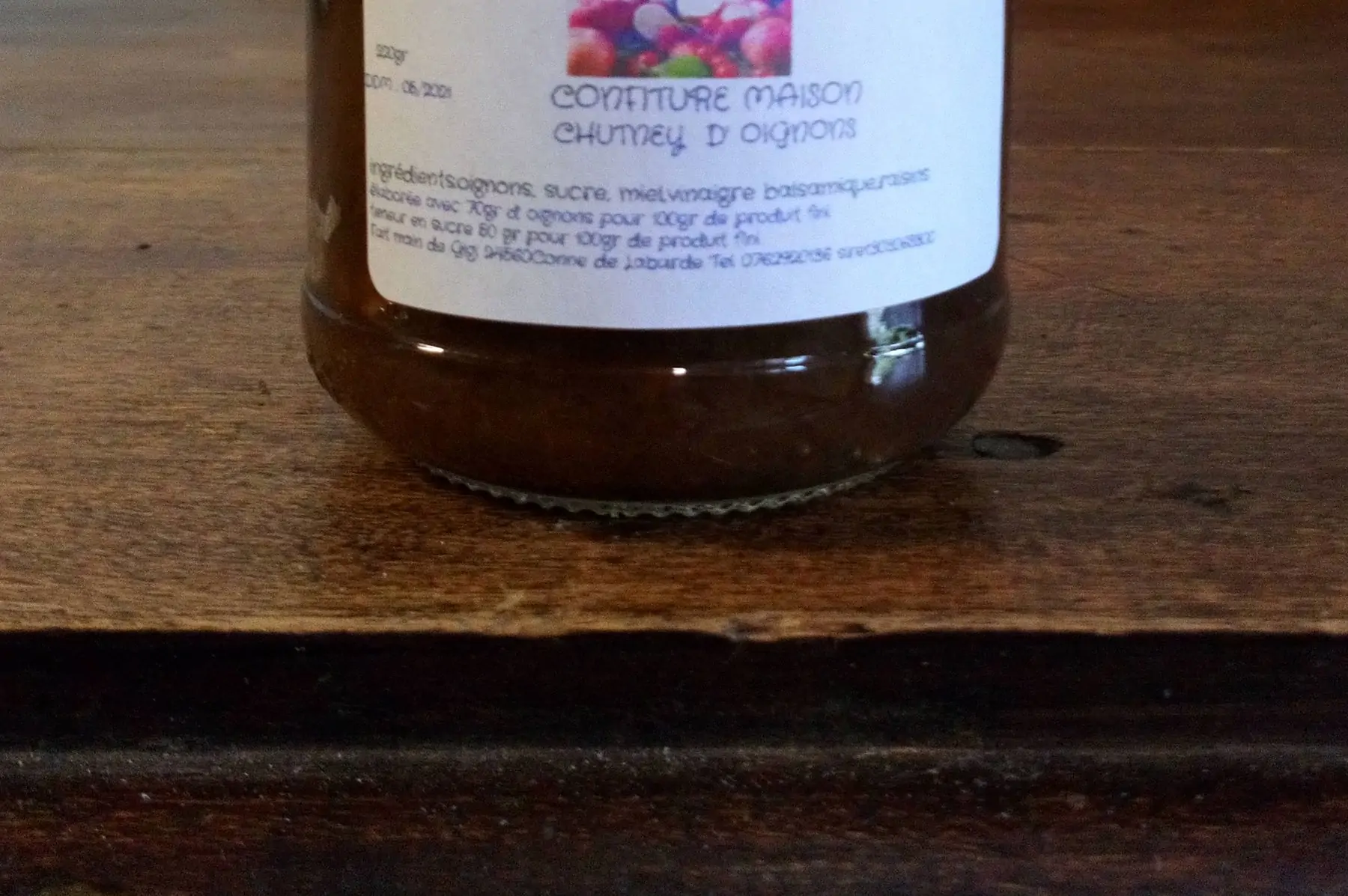 chutney d 'oignons rouges bio