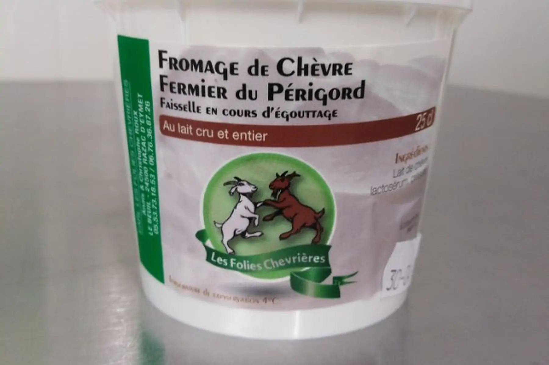 faisselle chèvre 25 cl