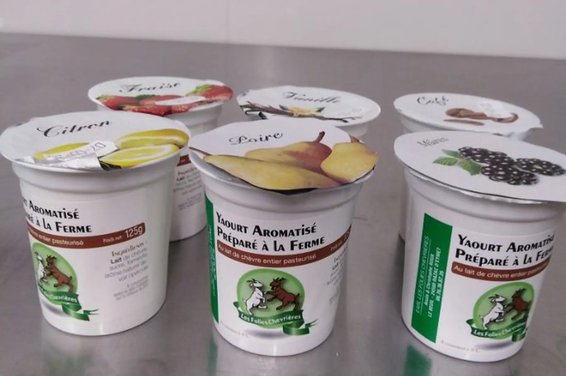 yaourt au lait de chèvre citron