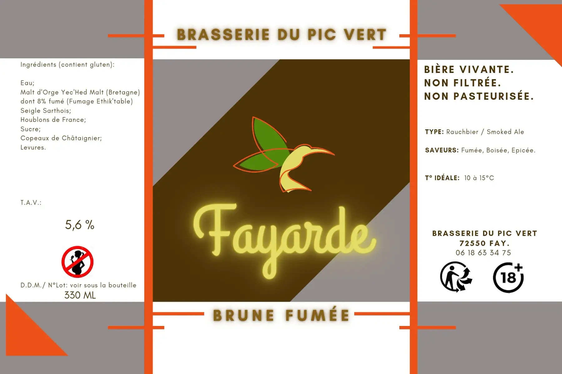 fayarde brune fumée