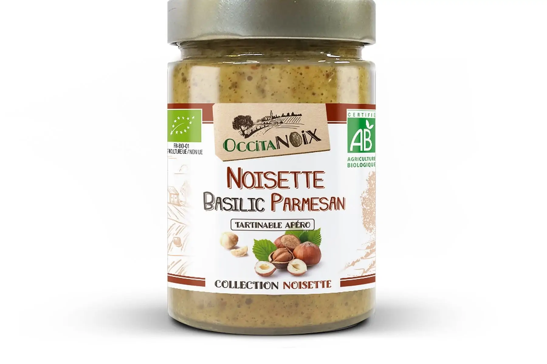 tartinable apéro : noisette - basilic - parmesan