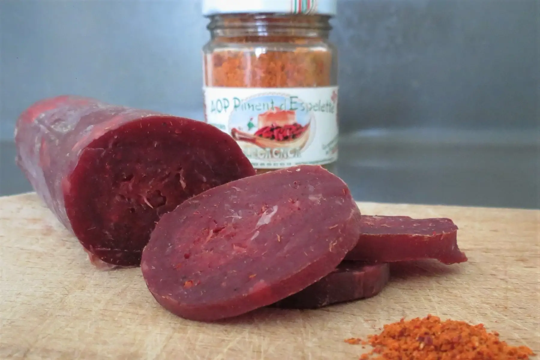 saucisson pur boeuf piment d'espelette