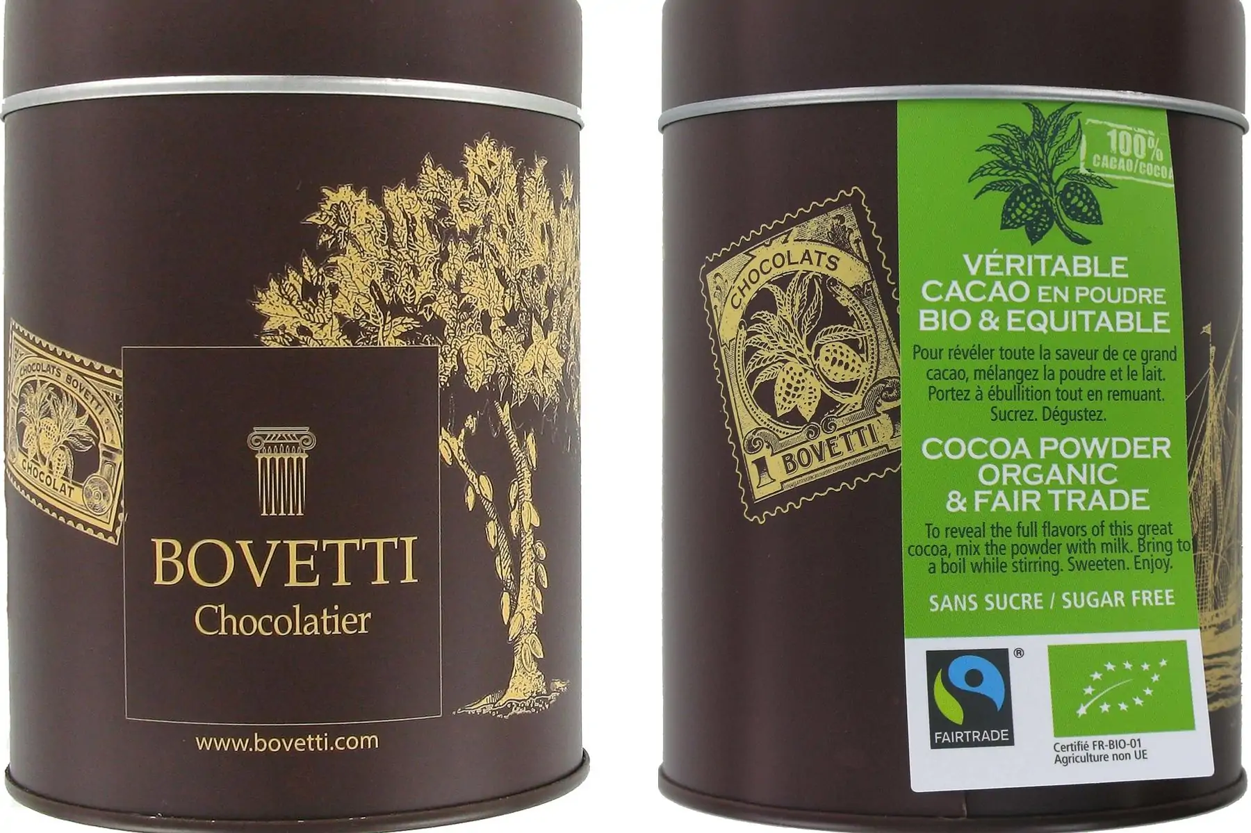 cacao 100% en poudre  180g