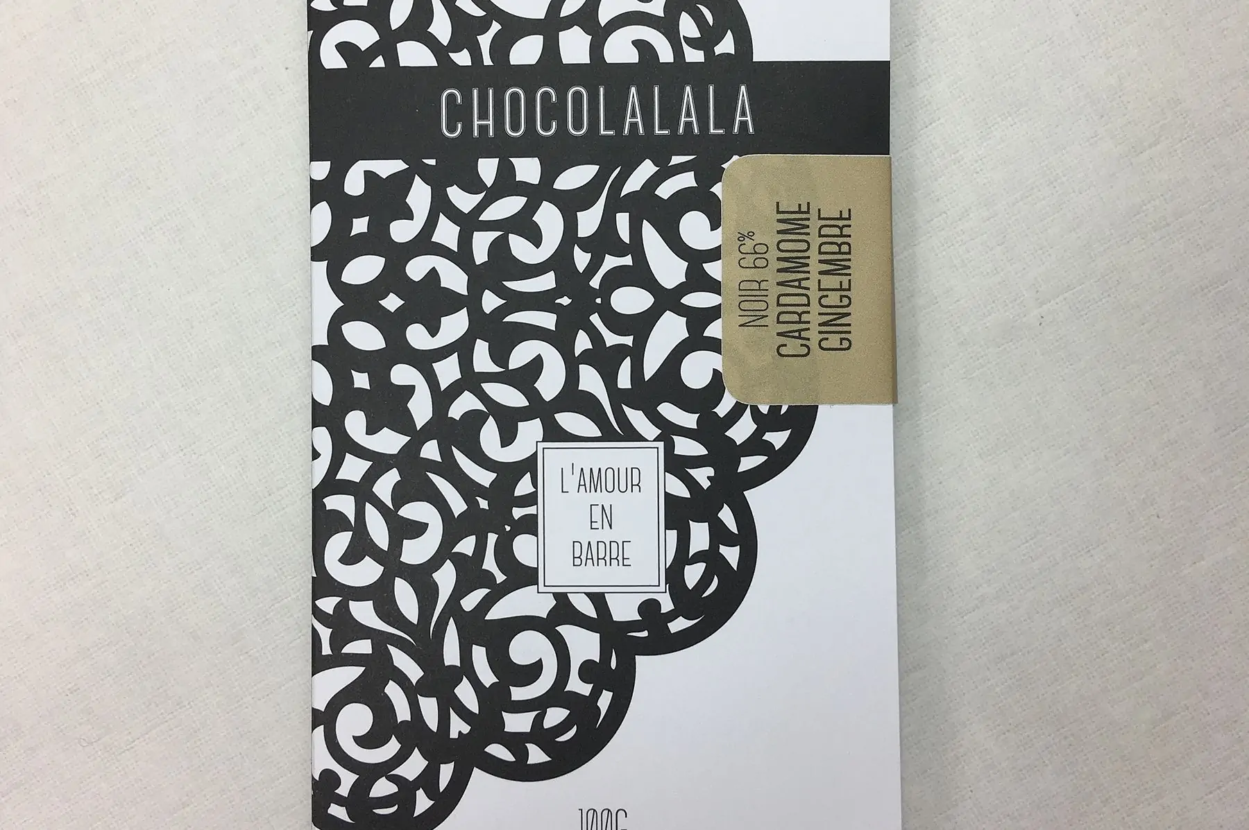 tablette 66% cardamome gingembre