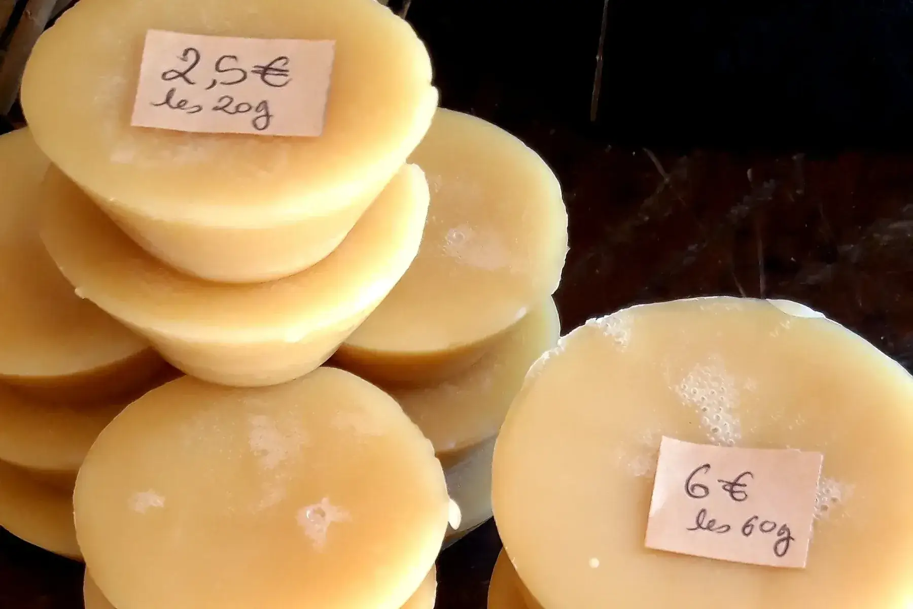 pains de cire d'abeilles