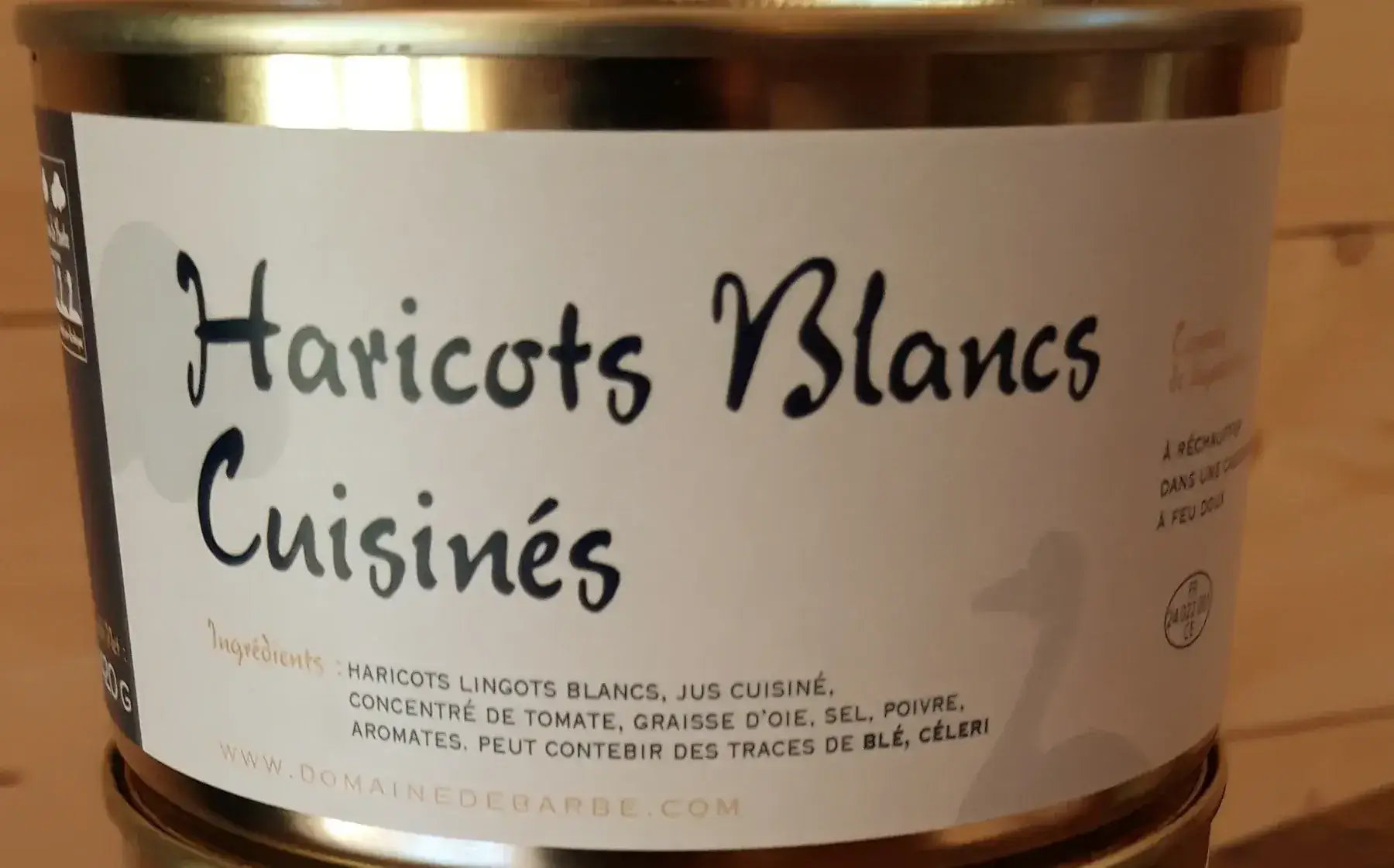 haricots blancs cuisinés