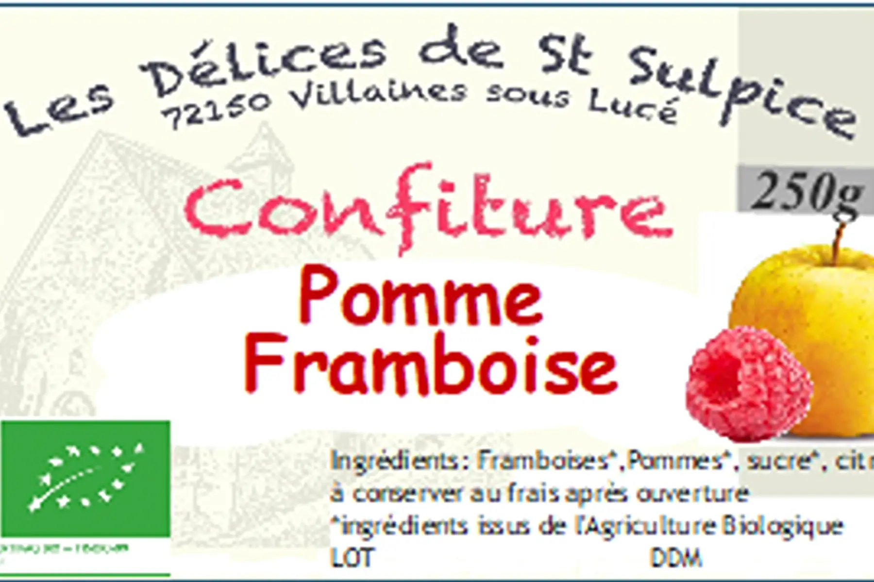 Confiture Pomme-Framboise