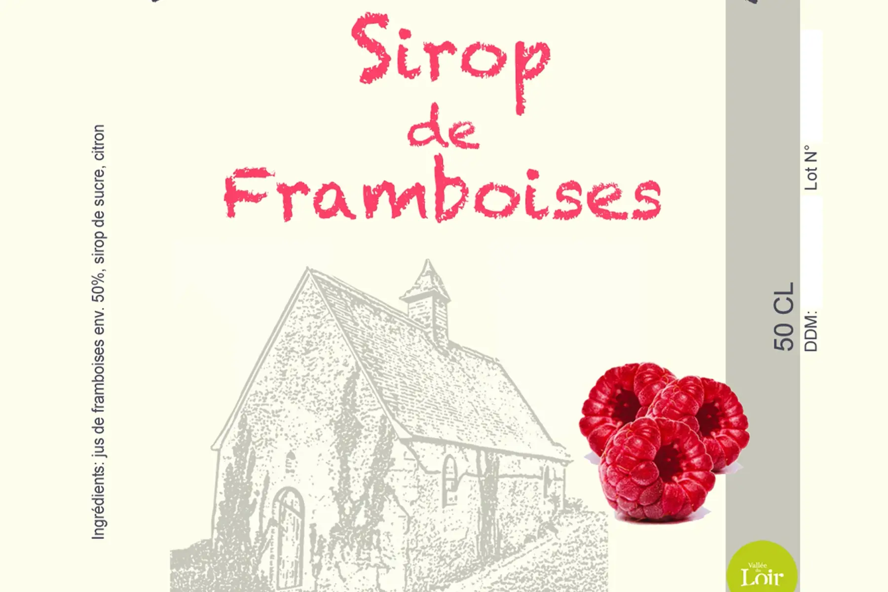 sirop de framboises