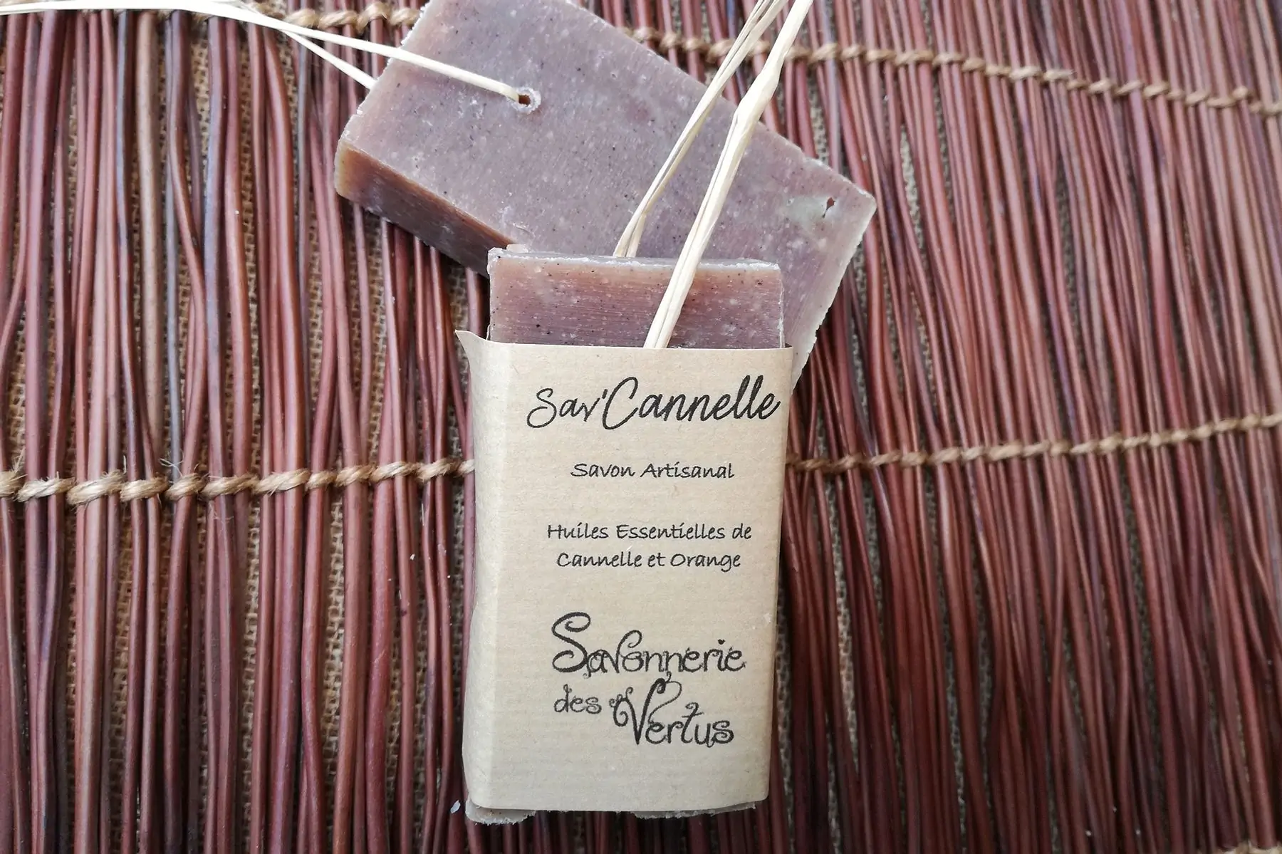 sav'cannelle 100g. savon visage et corps.
