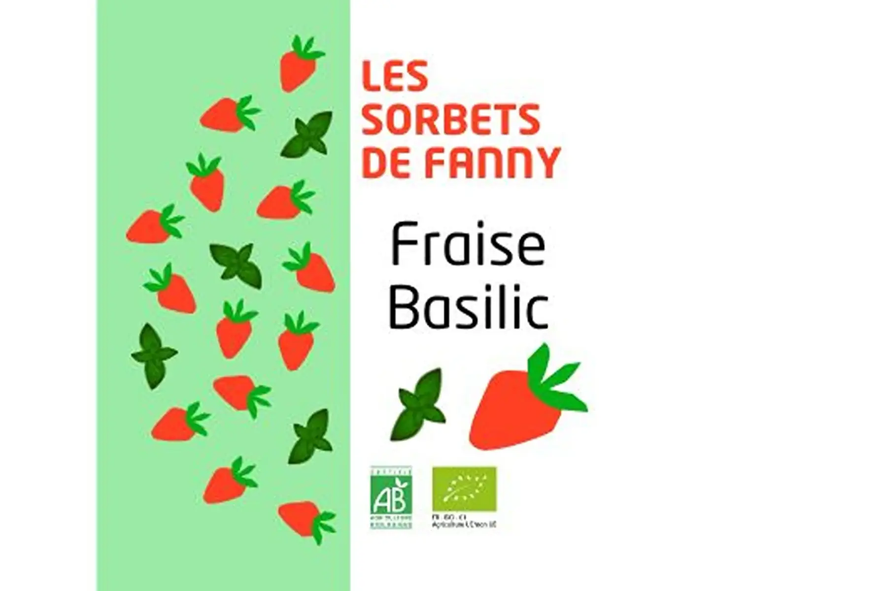 Sorbet Fraise - Basilic