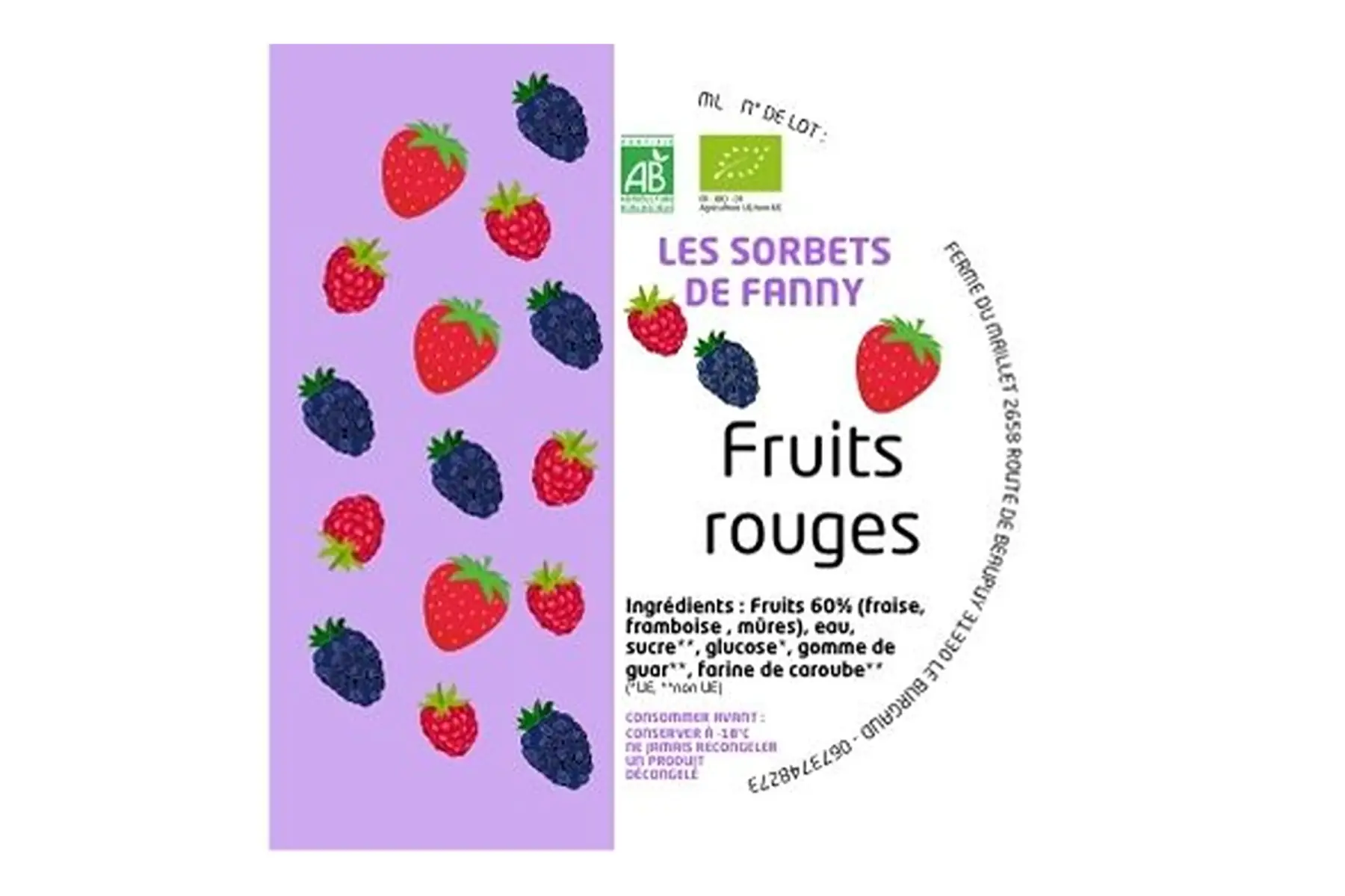 Sorbet Fruits rouges