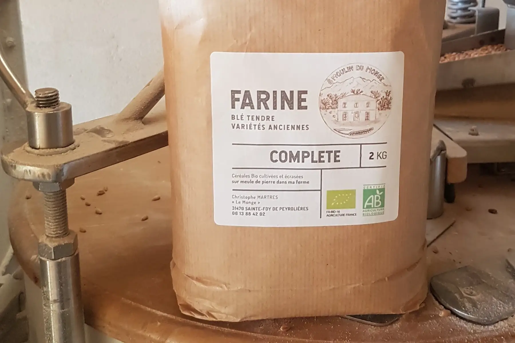 farine blés anciens bio complète (t110)