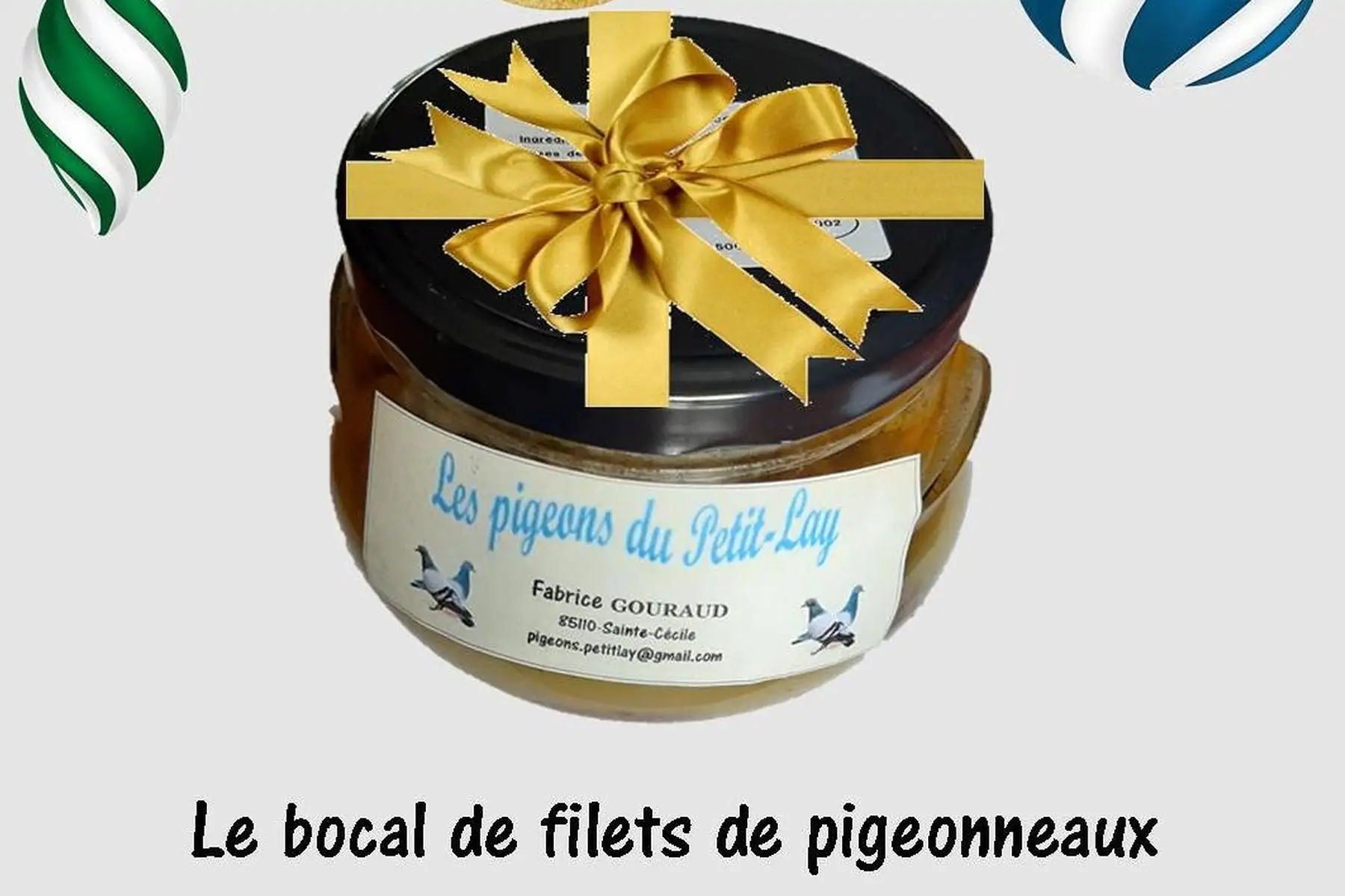 bocal de filets de pigeonneaux sauce échalotes et sa purée festive