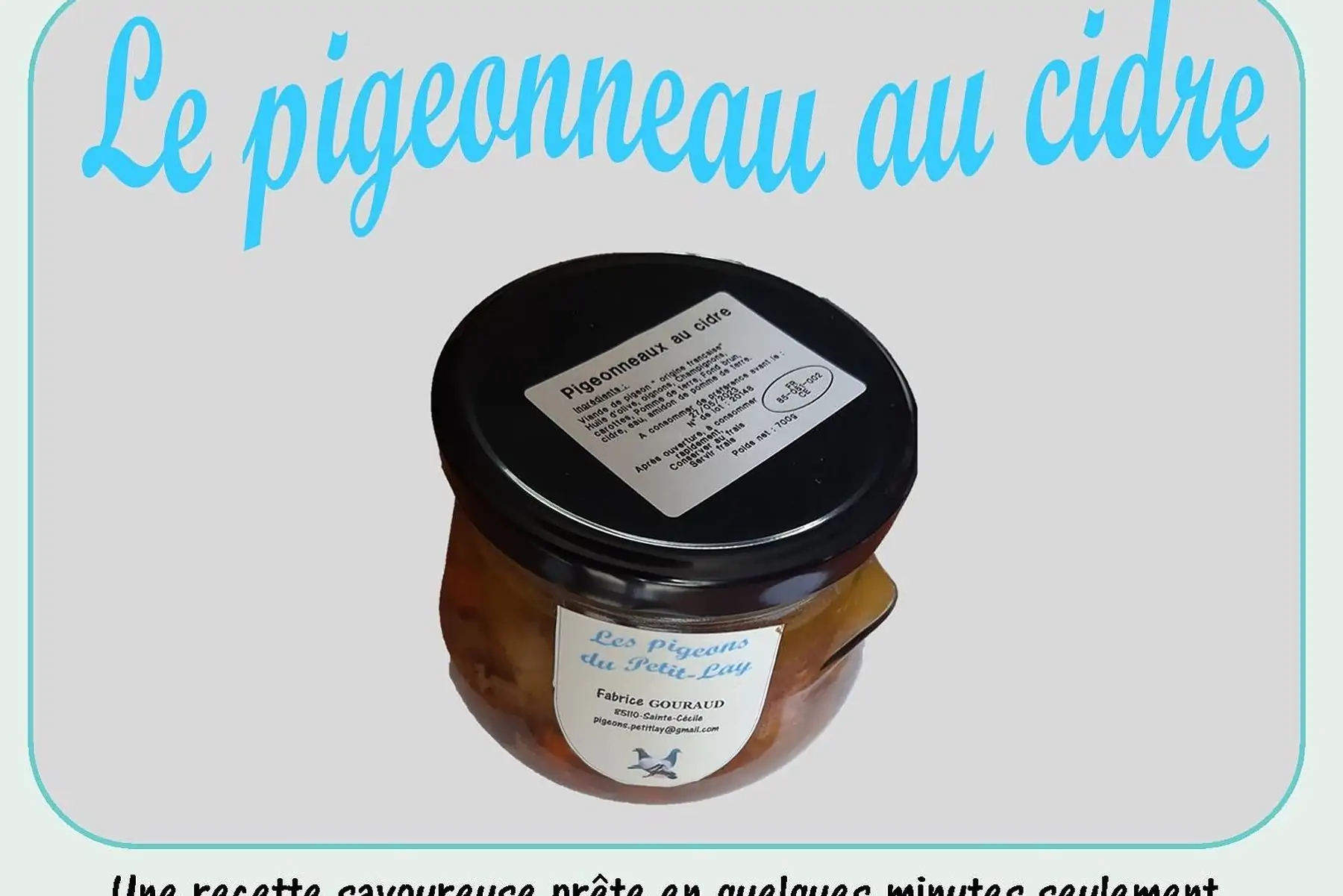 le bocal de pigeonneaux au cidre