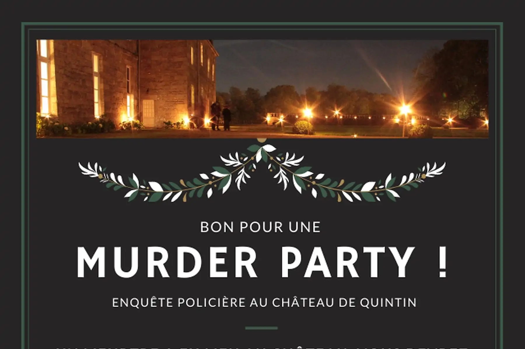 bon cadeau murder party - formule apéritif dinatoire - un adolescent