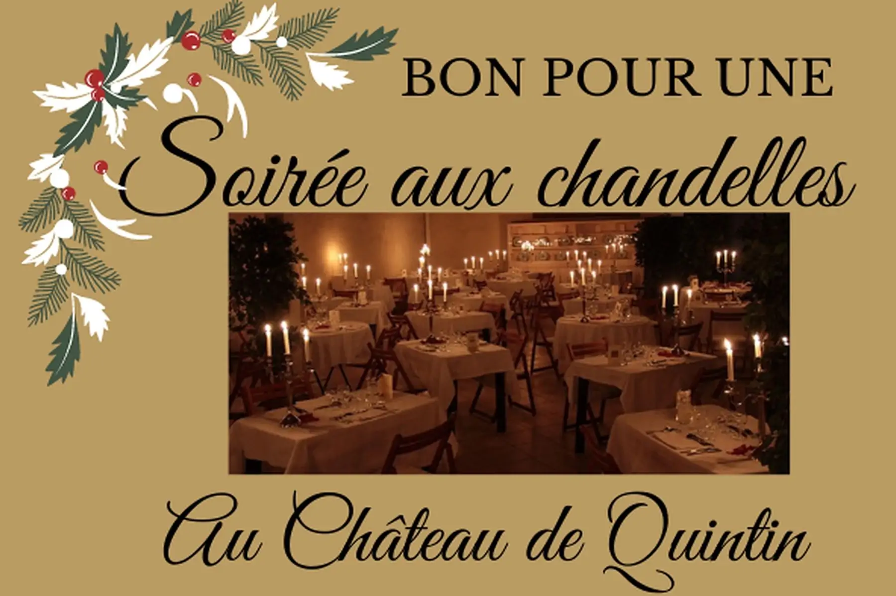 bon cadeau soirée aux chandelles - 1 personne