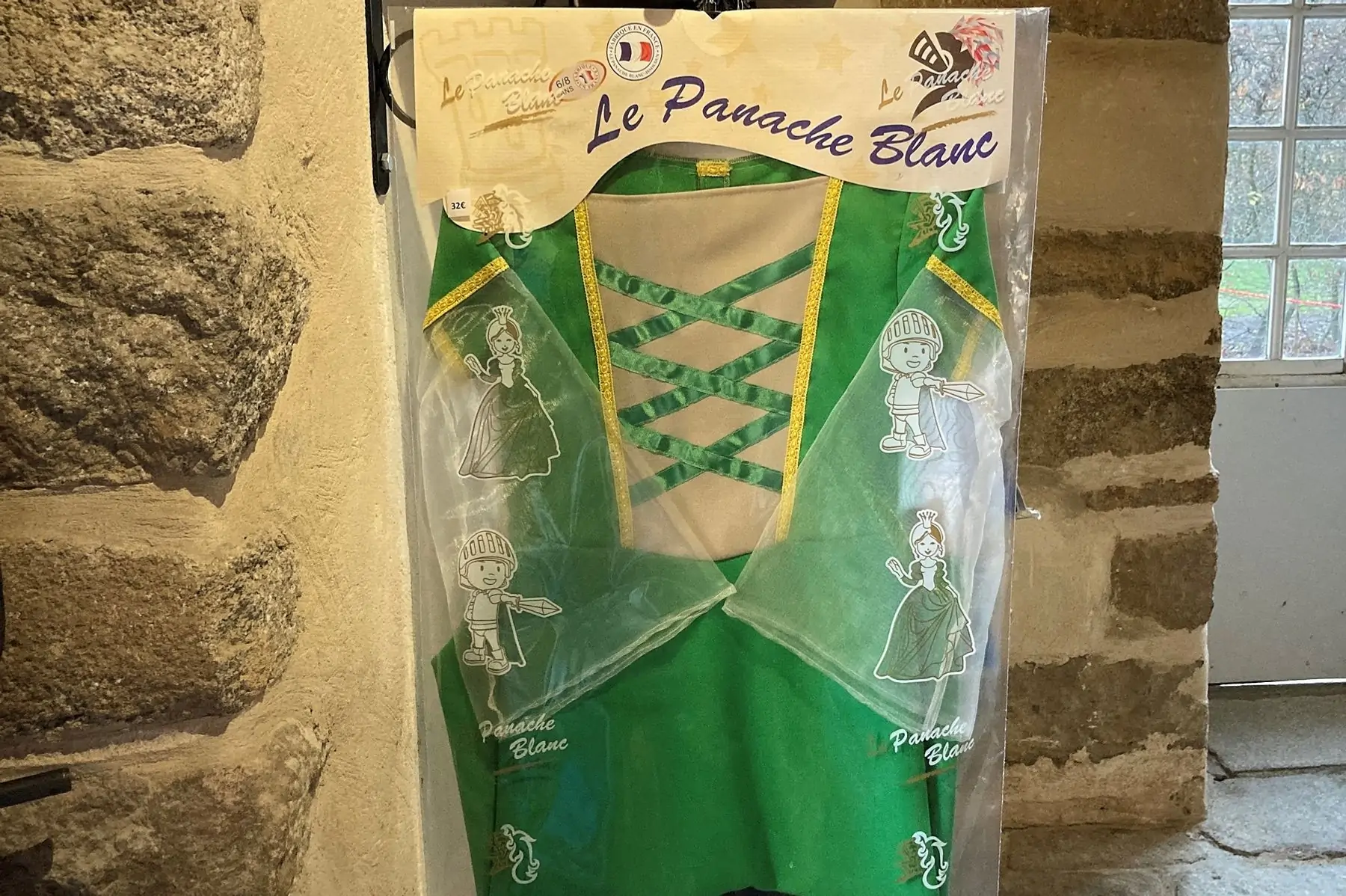 robe médiévale verte