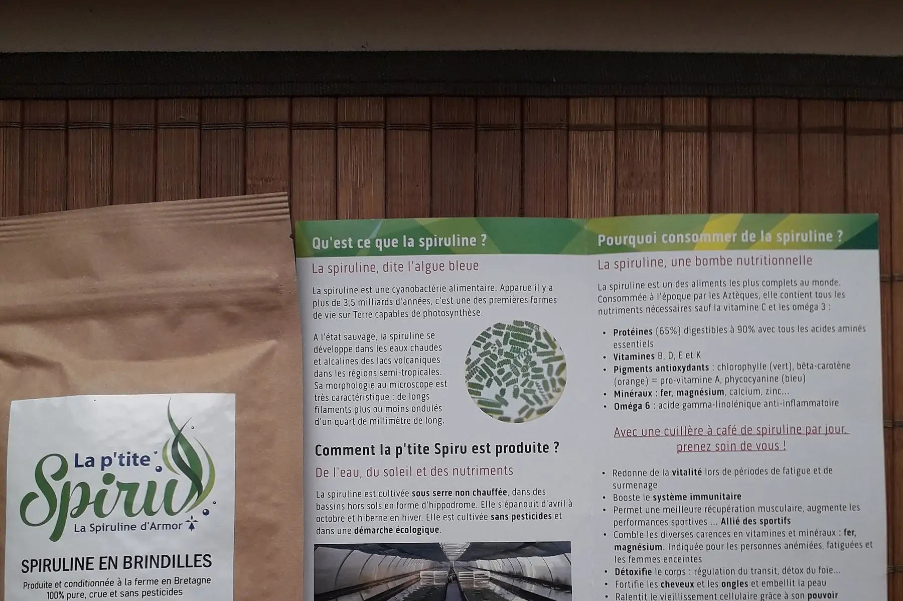 la p'tite spiru' de cohiniac - spiruline - 18€50