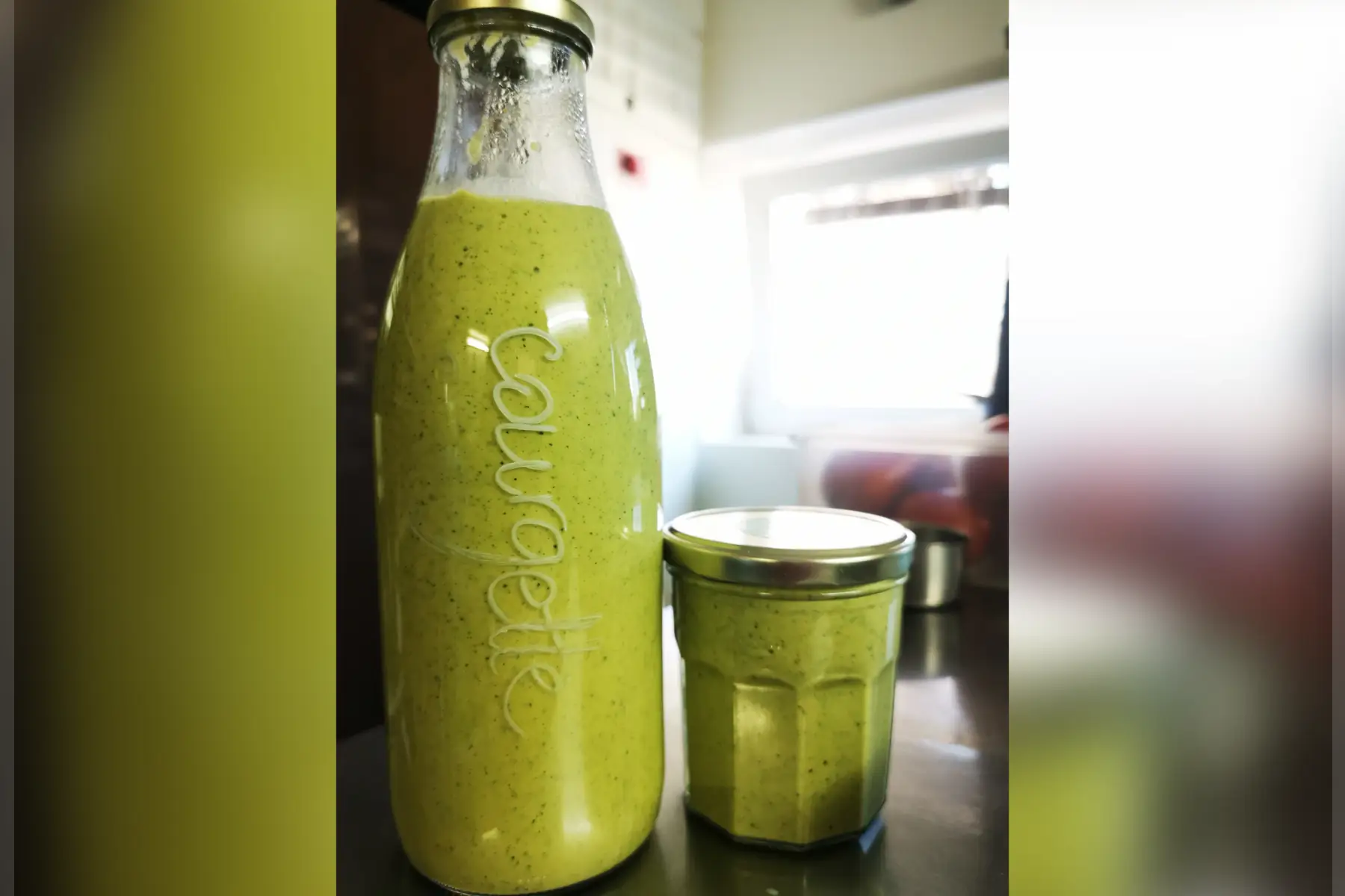 velouté froid de courgettes et cacahuètes v sg