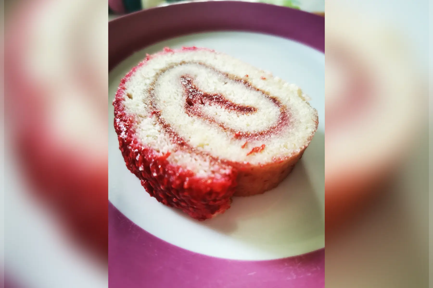 Part de bûche fraise et framboise VG SG SPL