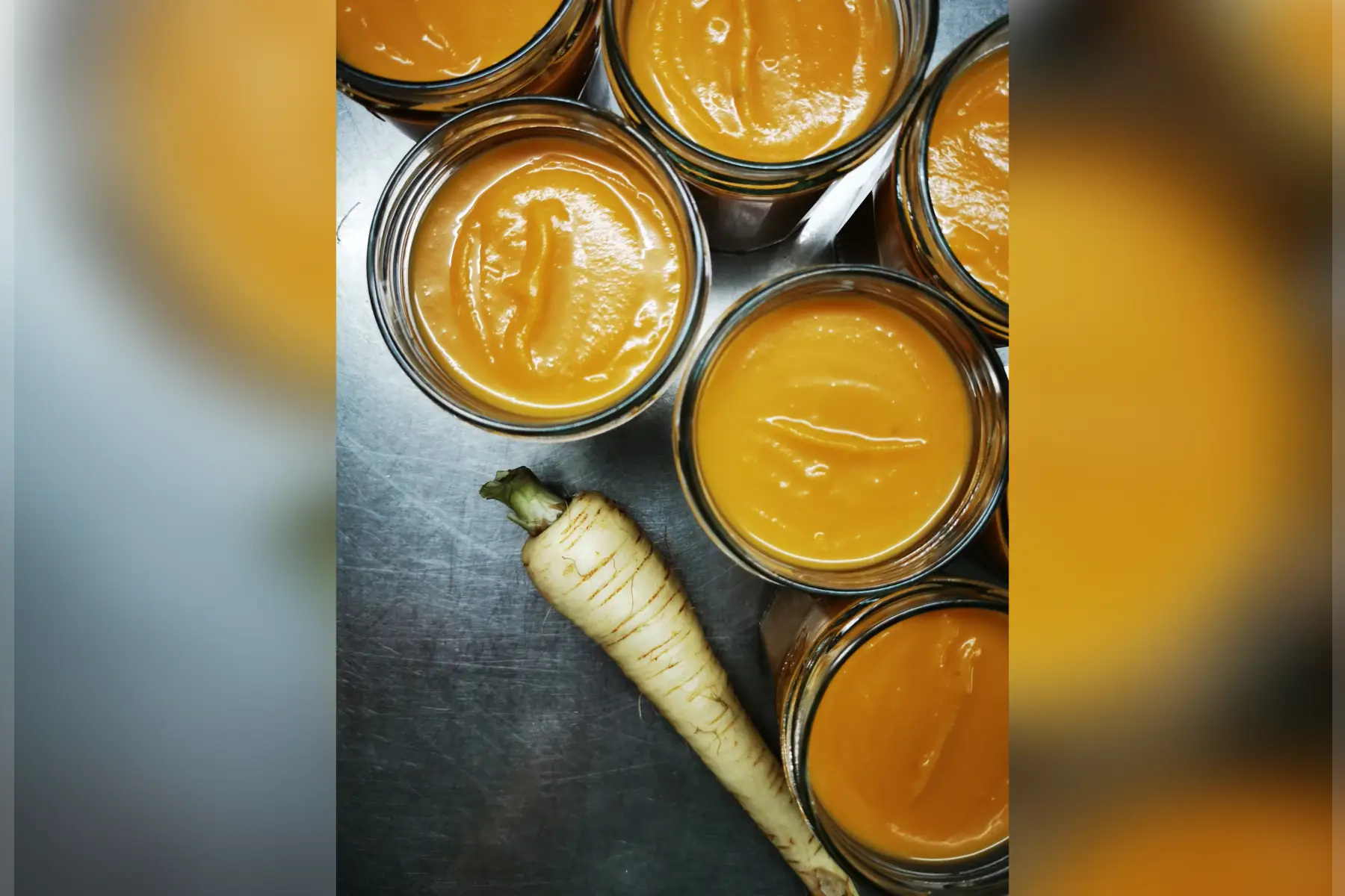 velouté de patates douces et panais au lait de coco et citronnelle 30 cl v sg