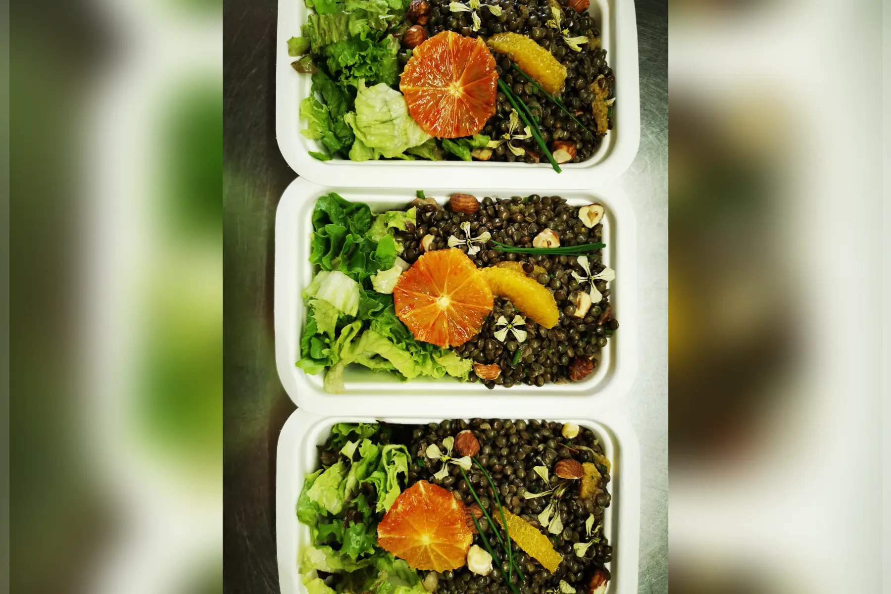 salade de lentilles, orange et noisettes v sg