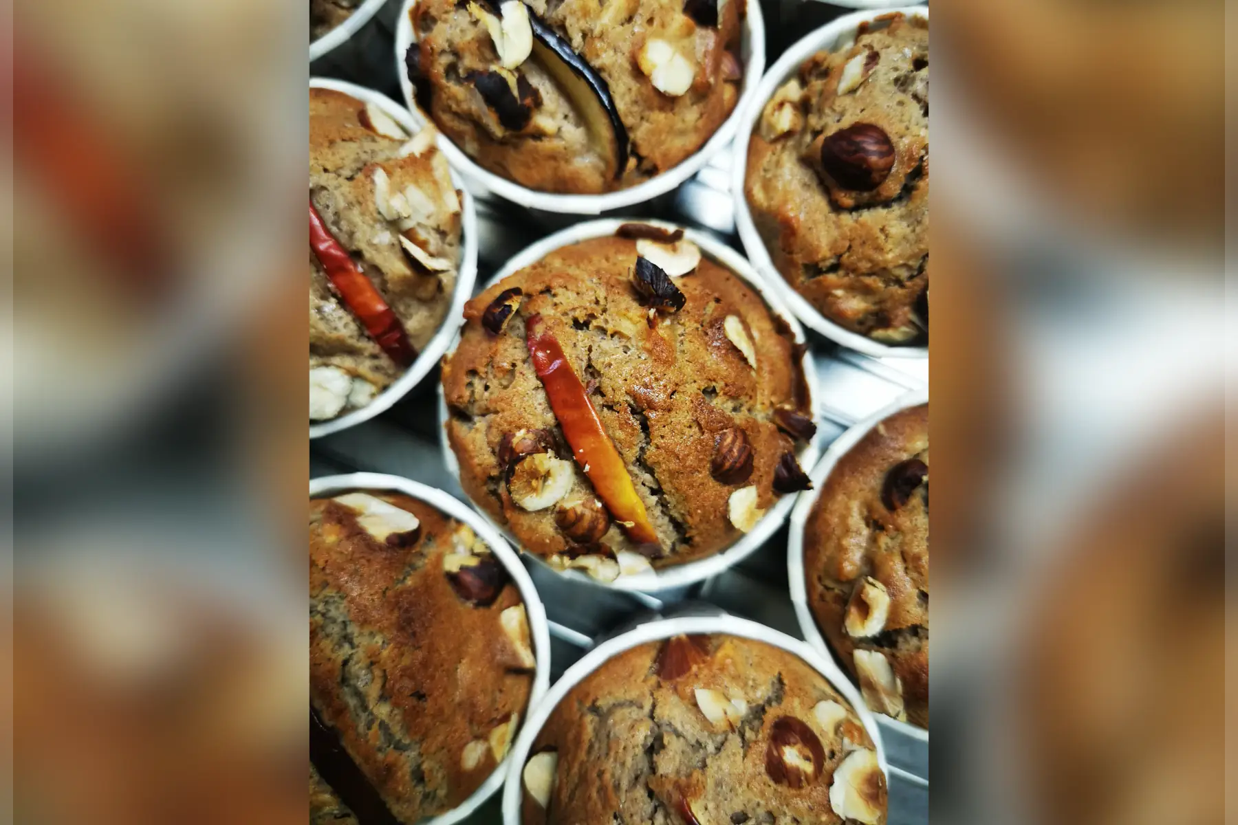 Muffin pomme, sorgho et noisettes VG SG