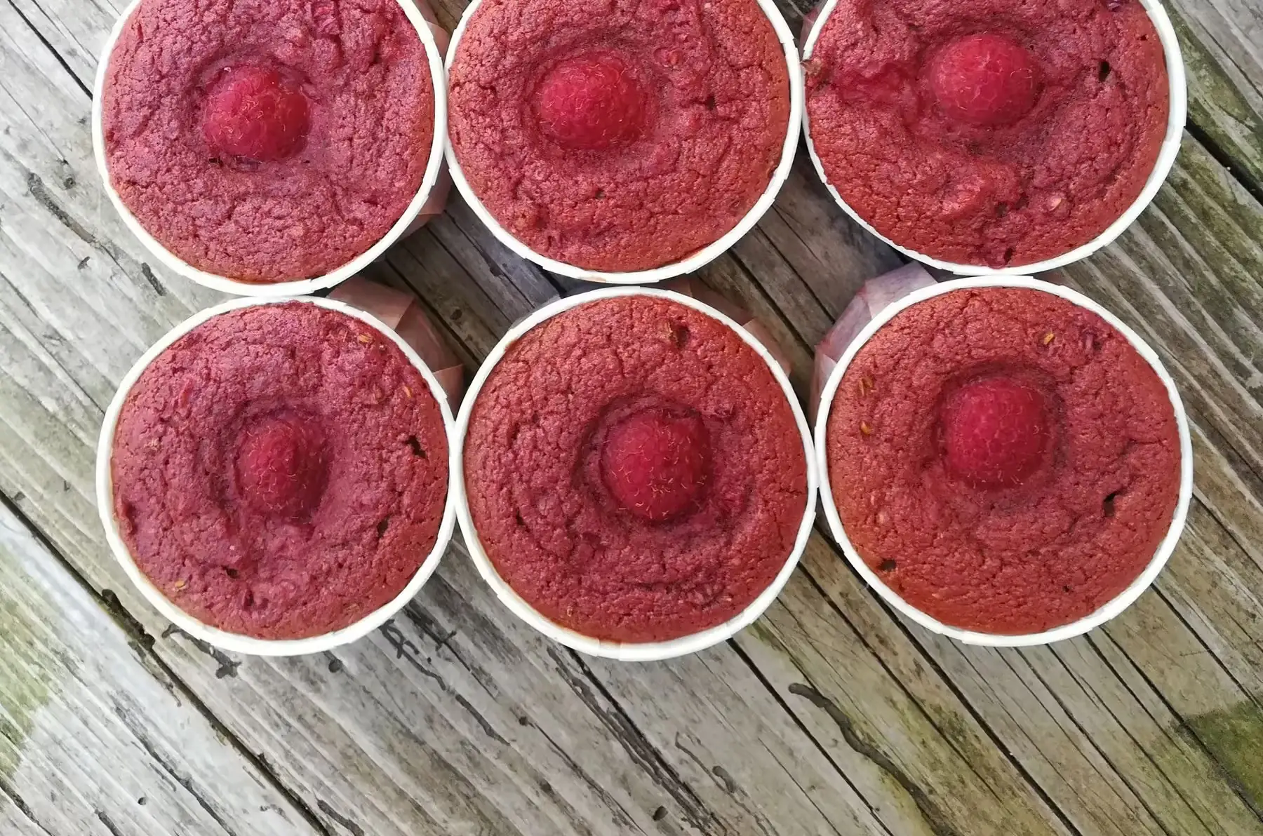 muffin betterave et framboises vg sg spl