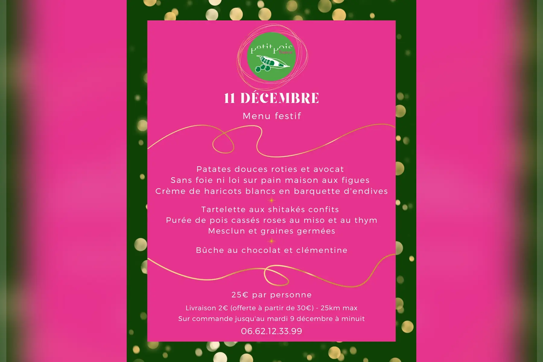 repas festif pour se faire plaisir vg sg