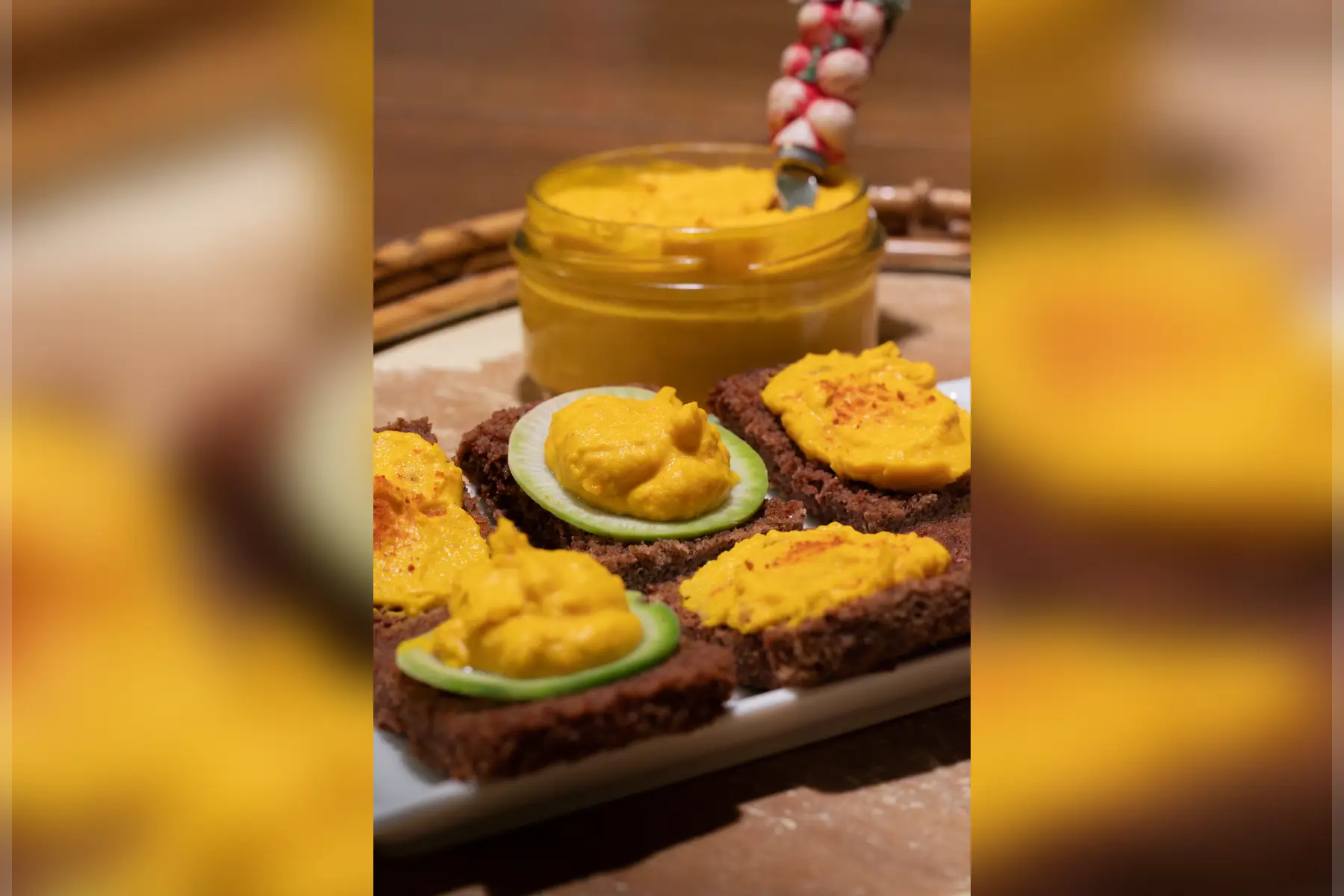 houmous de potimarron rôti au paprika fumé