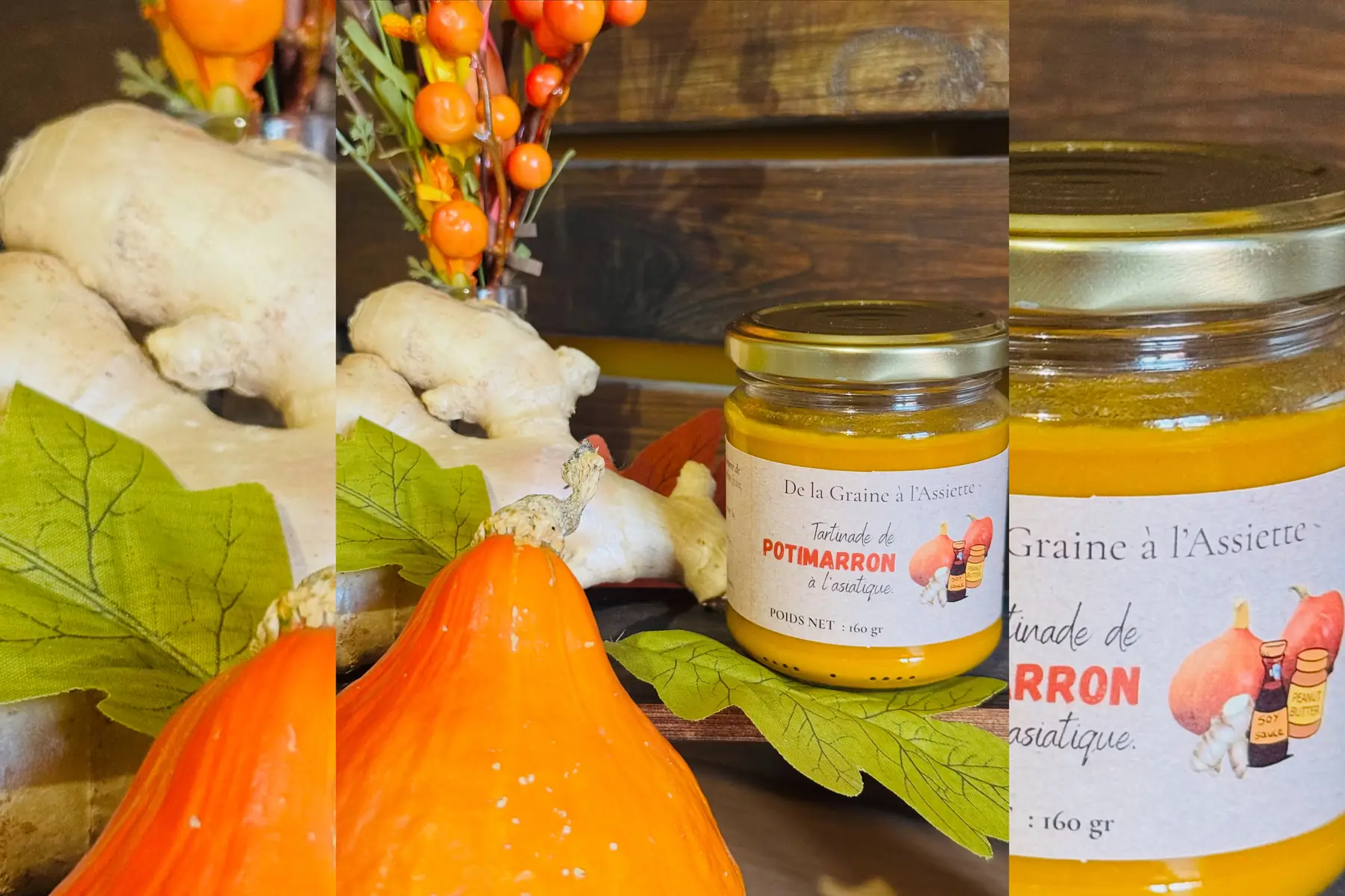 Tartinade de potimarron à l’asiatique