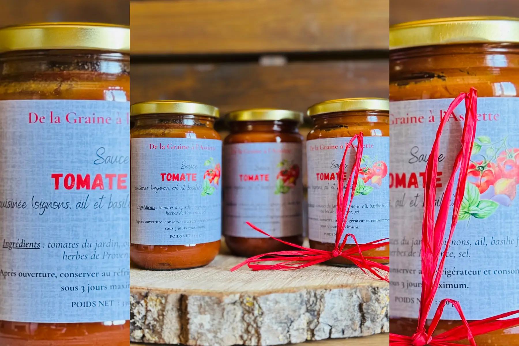 lot de 3 coulis 330gr