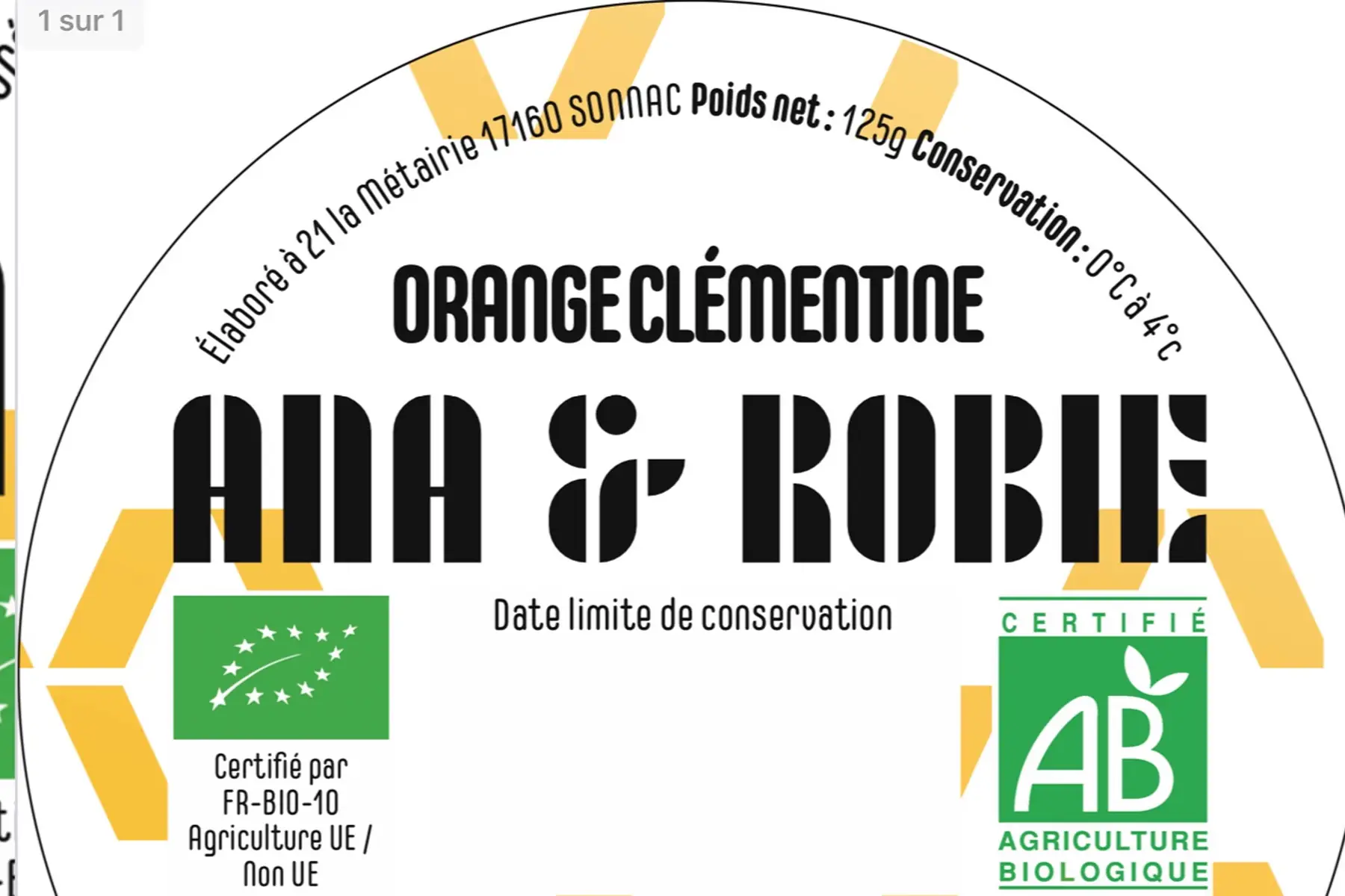 yaourt bi-couche orange-clémentine