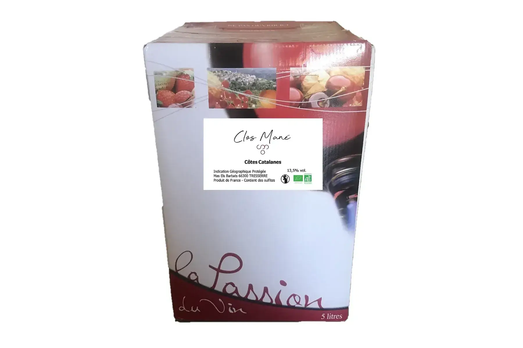 bib rouge igp côtes catalanes 5l