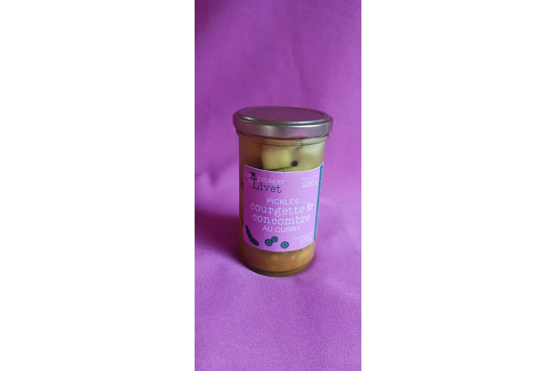 Pickles Courgette-Concombre au Curry