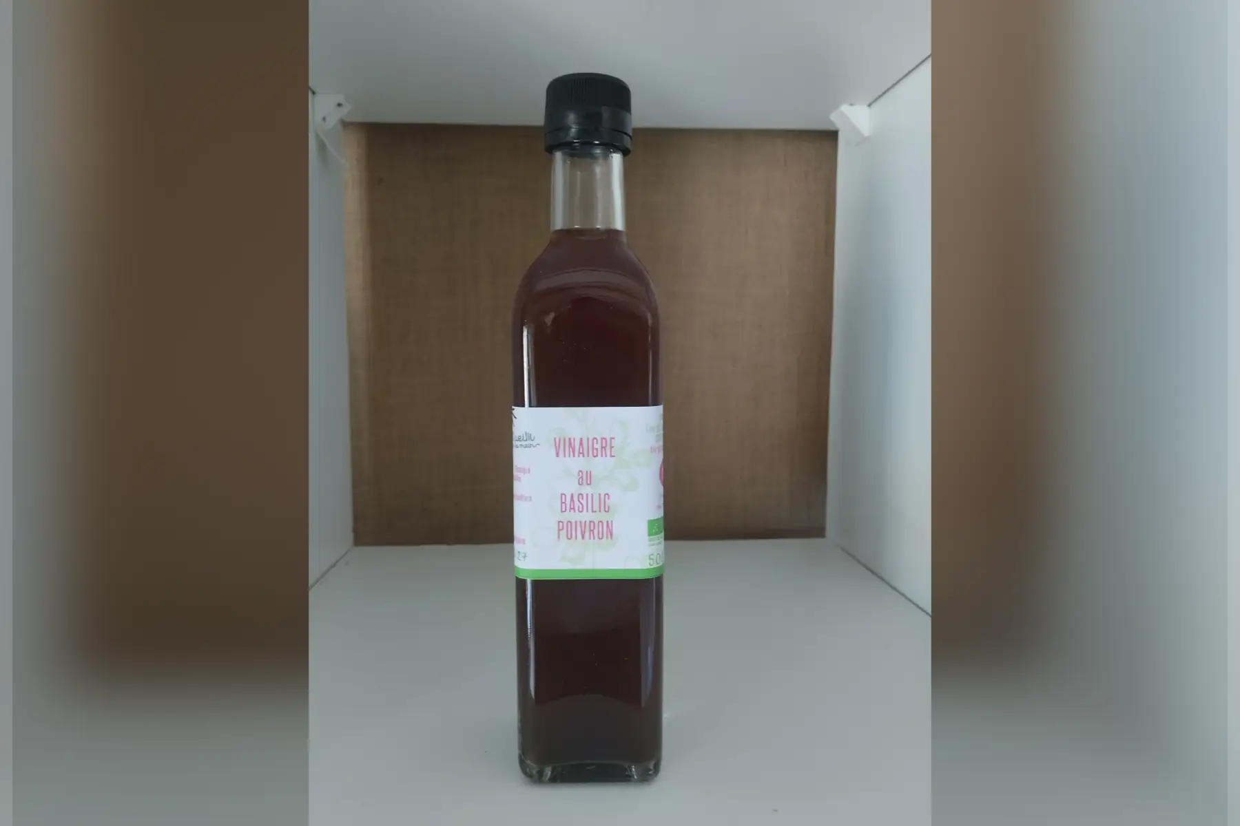 Vinaigre au basilic poivron