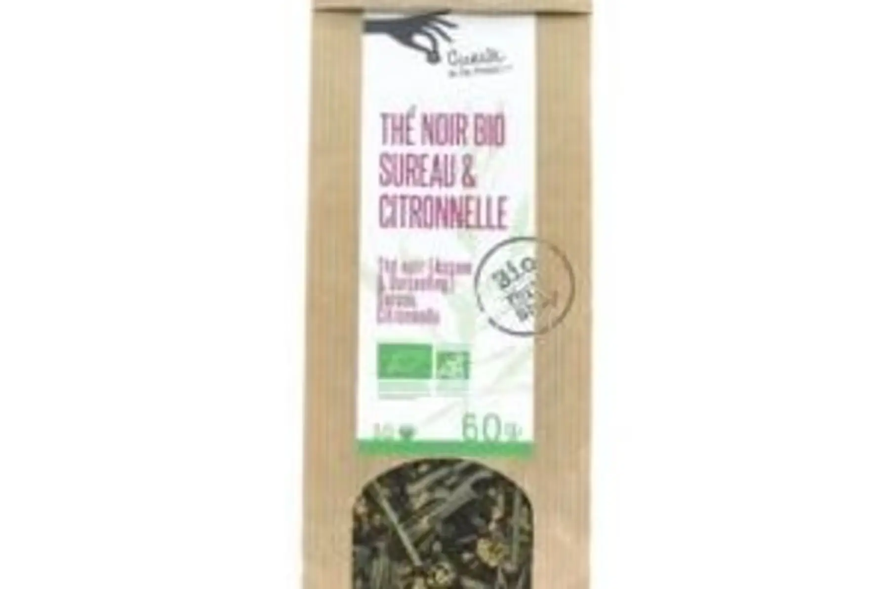thé noir aromatisé sureau citronnelle