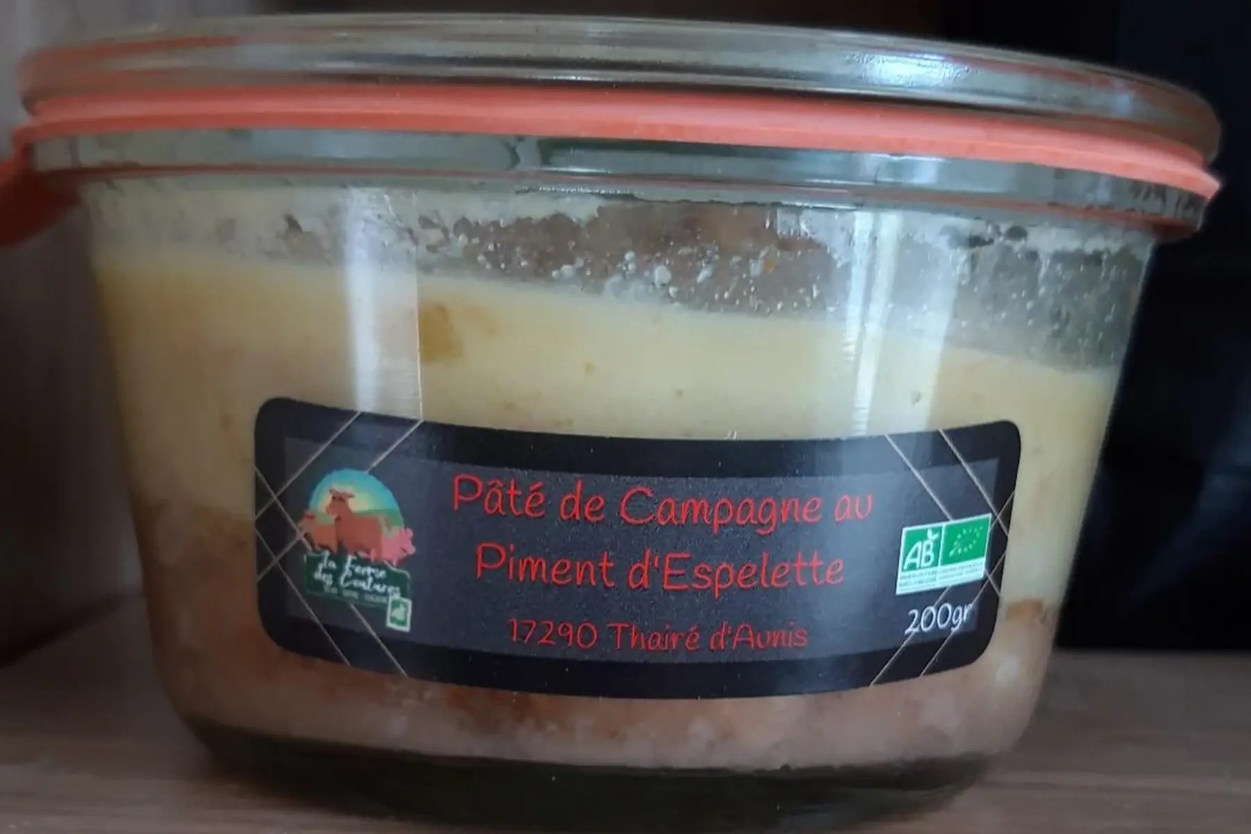 pate de campagne au piment d'espelette