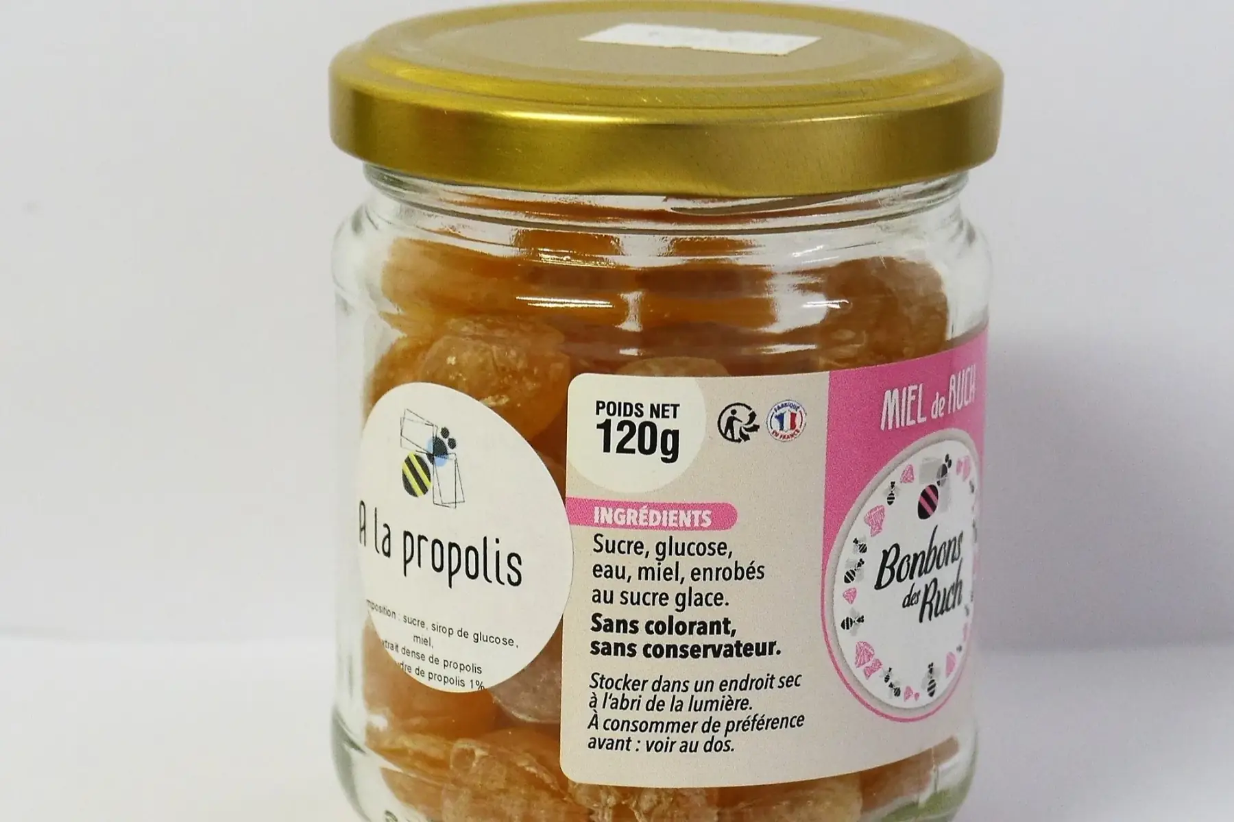 bonbon au miel et propolis