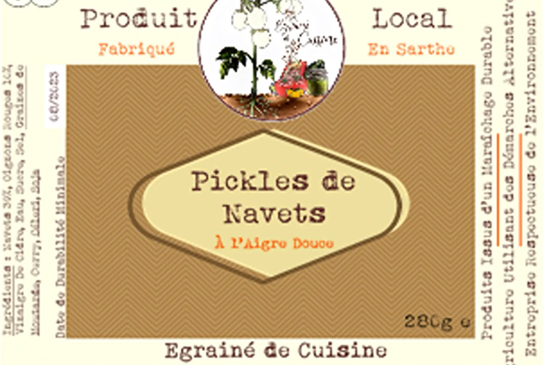 pickles de navets à l'aigre douce