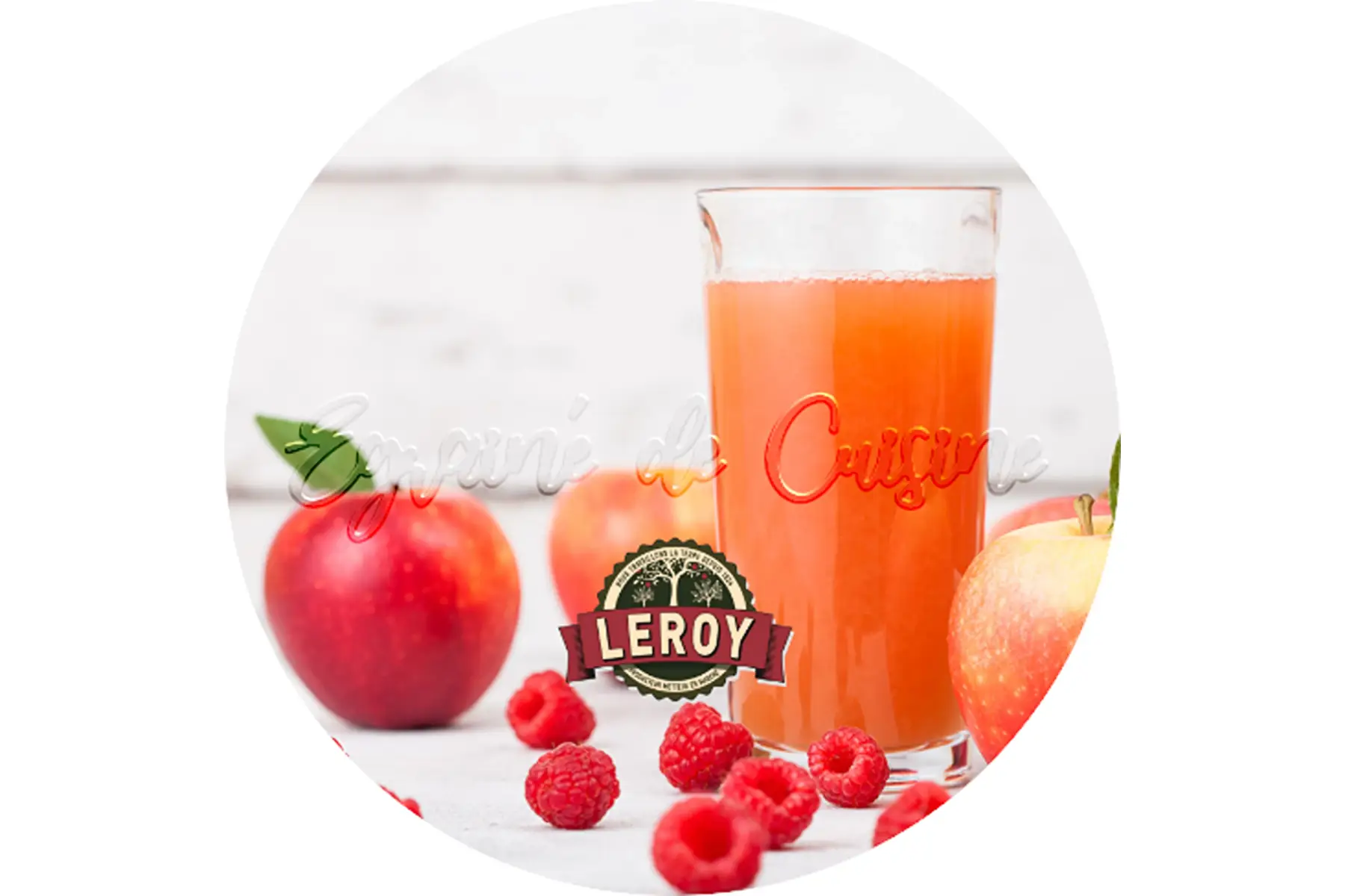jus de pommes-framboises