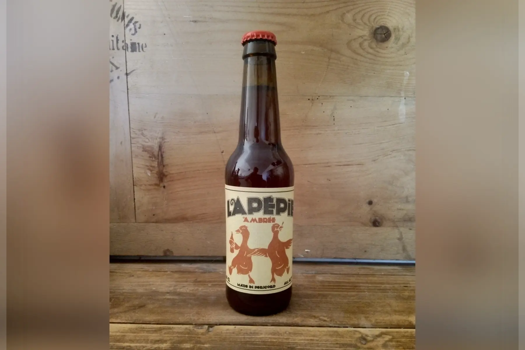 boissons : bière lapepie ambrée 33cl