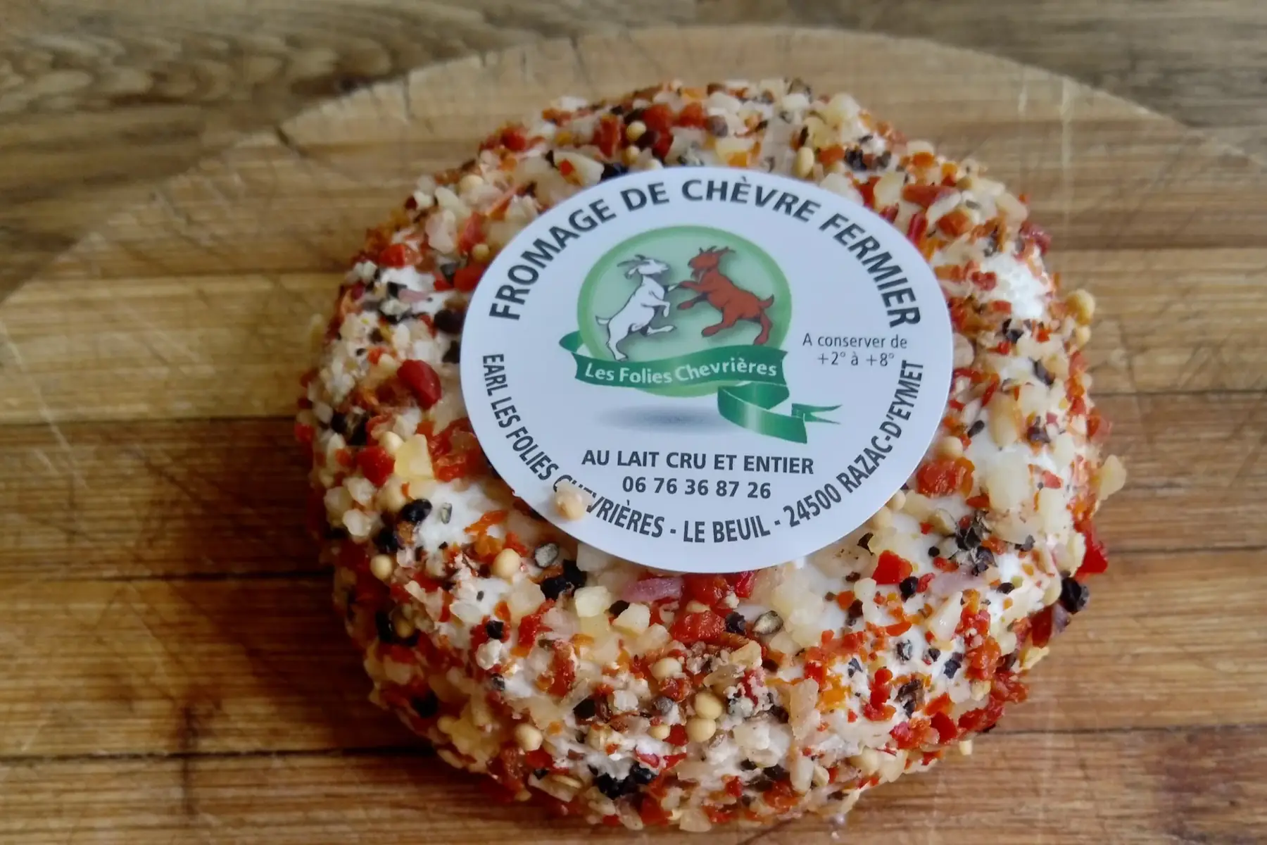 fromage de chèvre frais aux épices